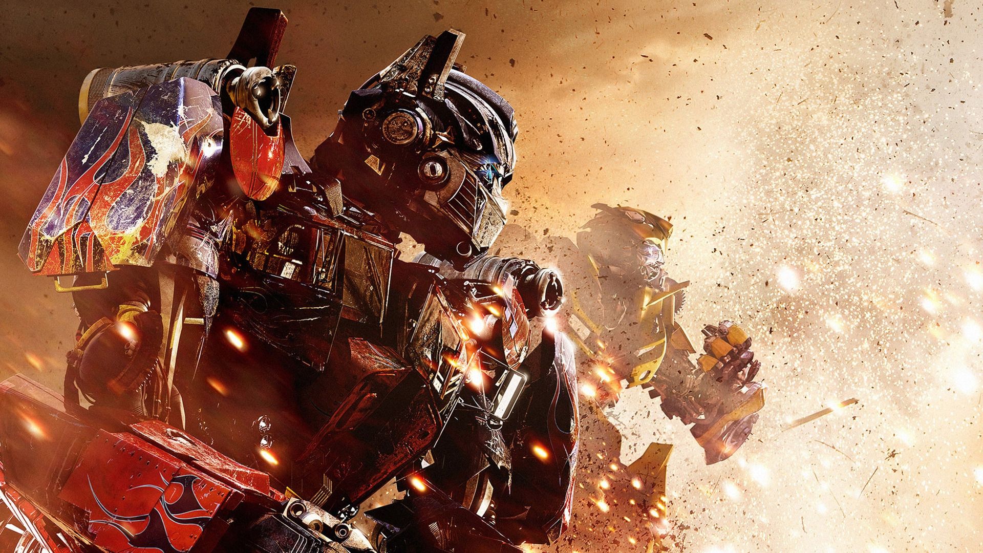 Transformers Optimus Prime Battle Desktop Wallpaper