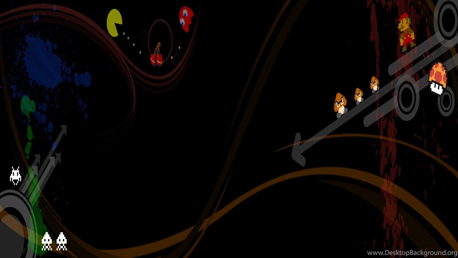 Retro Games Desktop PC And Mac Wallpaper Desktop Background