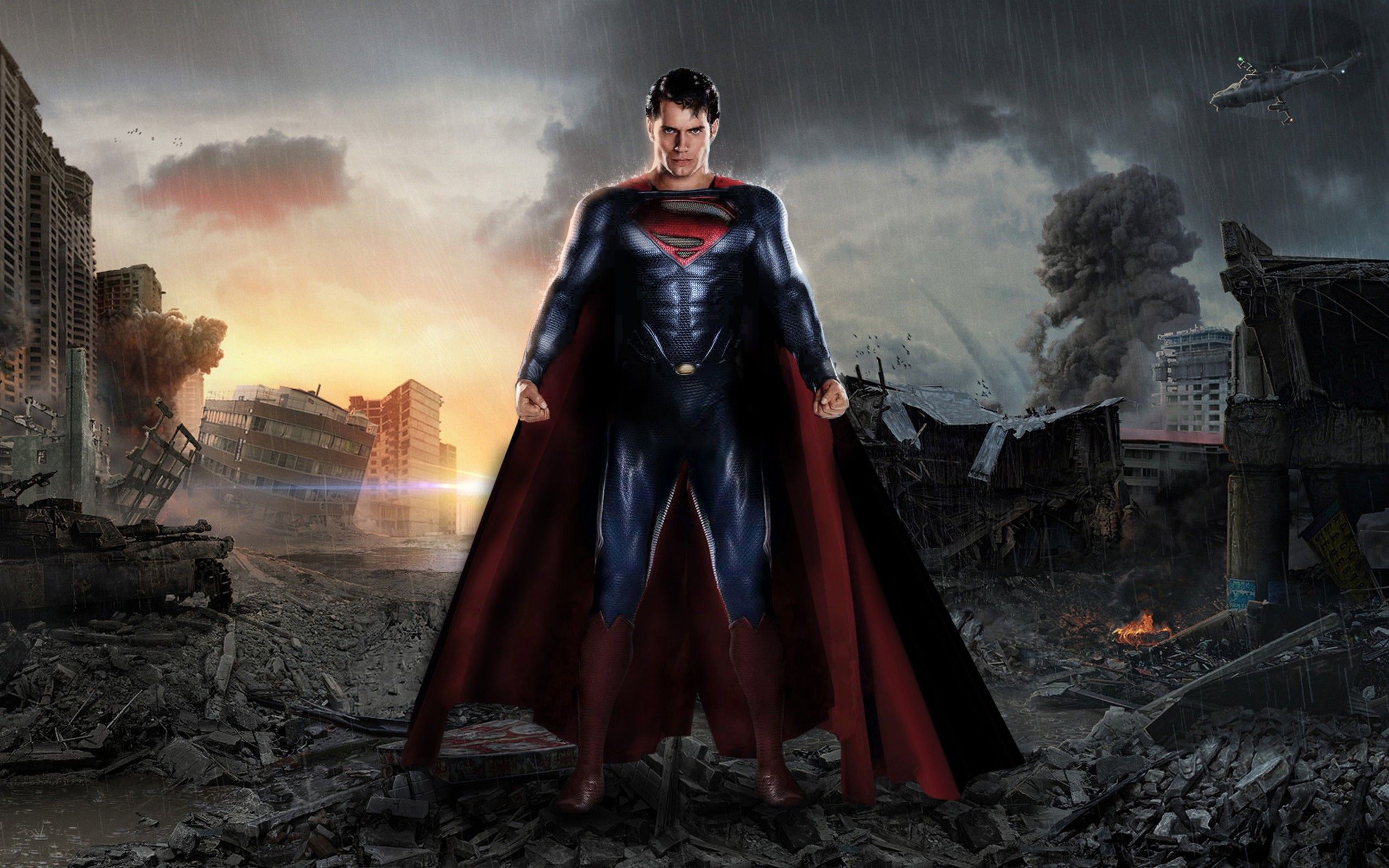 Man Of Steel Superman Henry Cavill Desktop Wallpaper