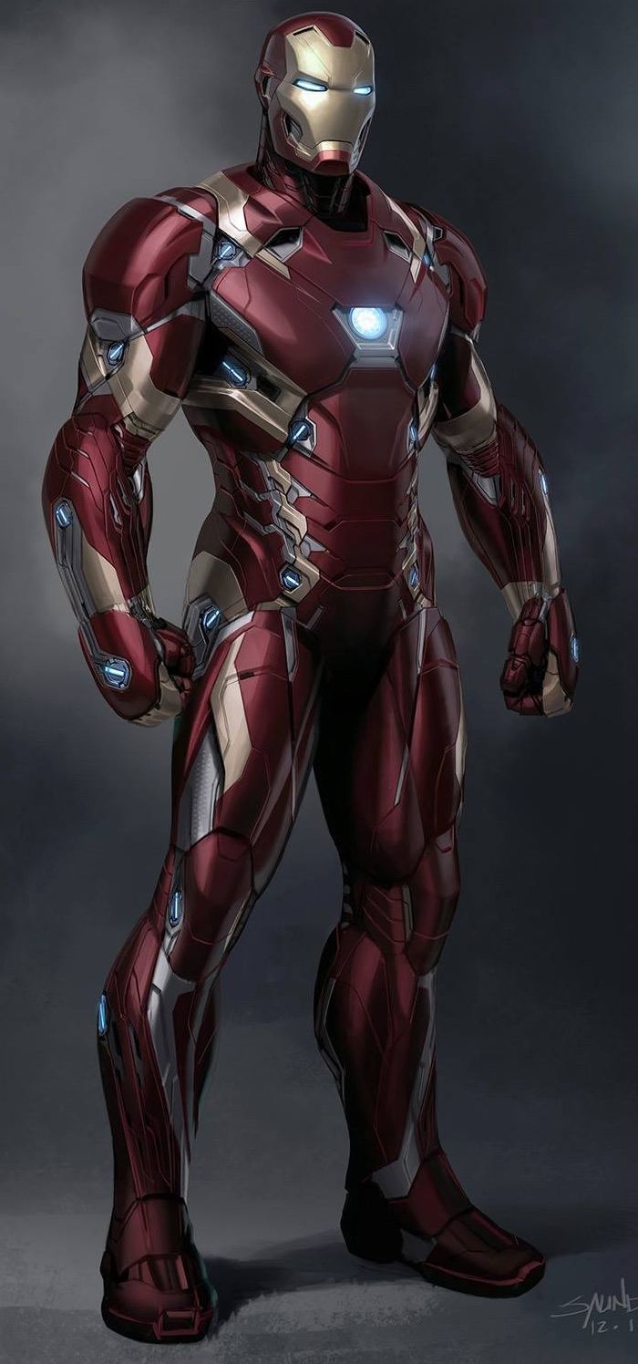 Iron Man Mark XLVI by Phil Saunders. Iron man wallpaper, Iron man