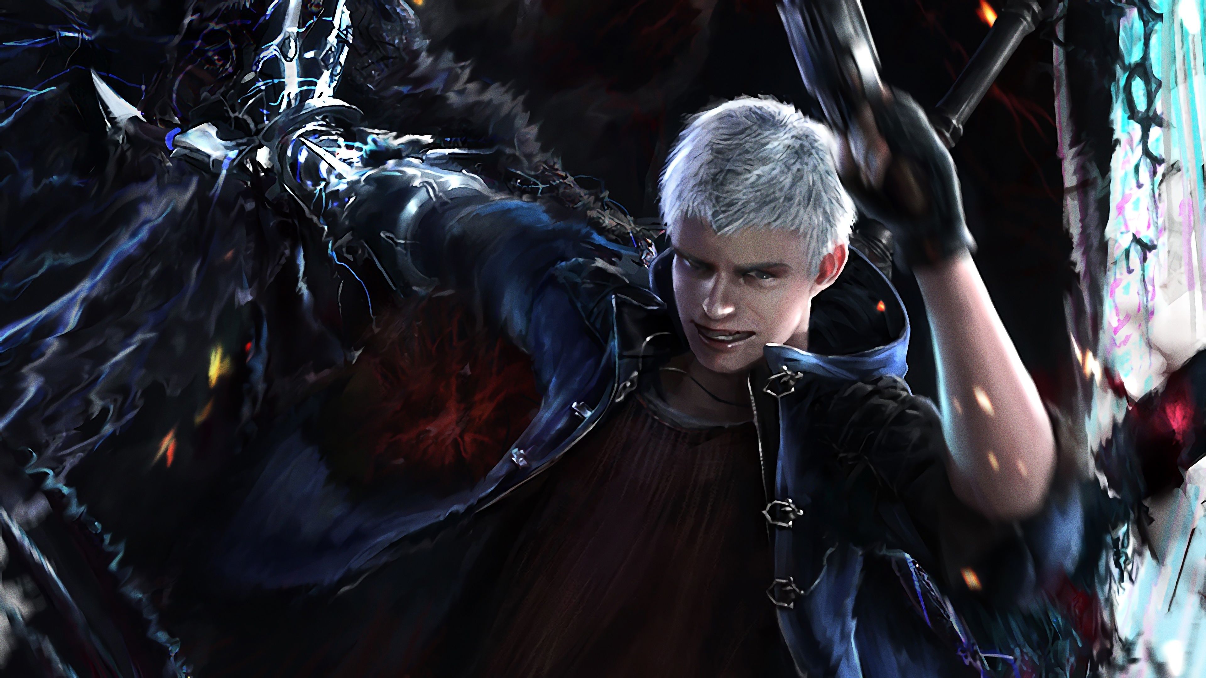 Download wallpaper devil, nero, devil may cry 5, dmc 5, trigger, section  games in resolution 1600x1200