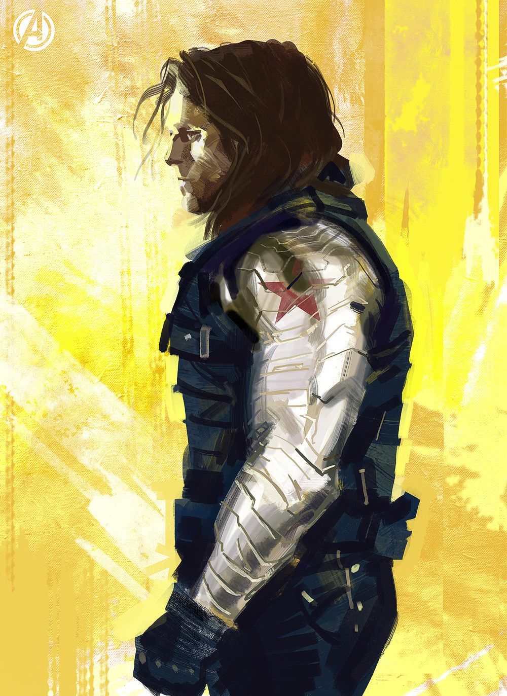 STUCKY FANART. Winter soldier, Winter soldier bucky, Winter