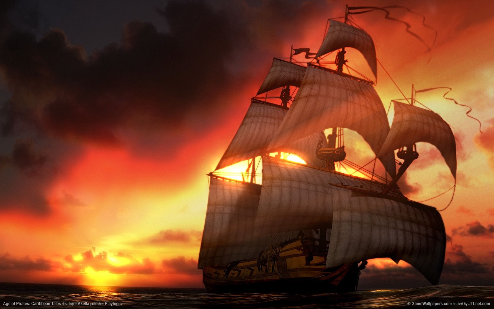 Free download 1680x1050 Age of Pirates desktop PC and Mac