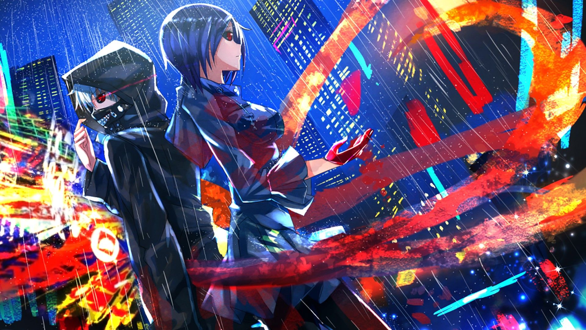 Free download Tokyo Ghoul Kaneki Ken Kirishima Touka anime