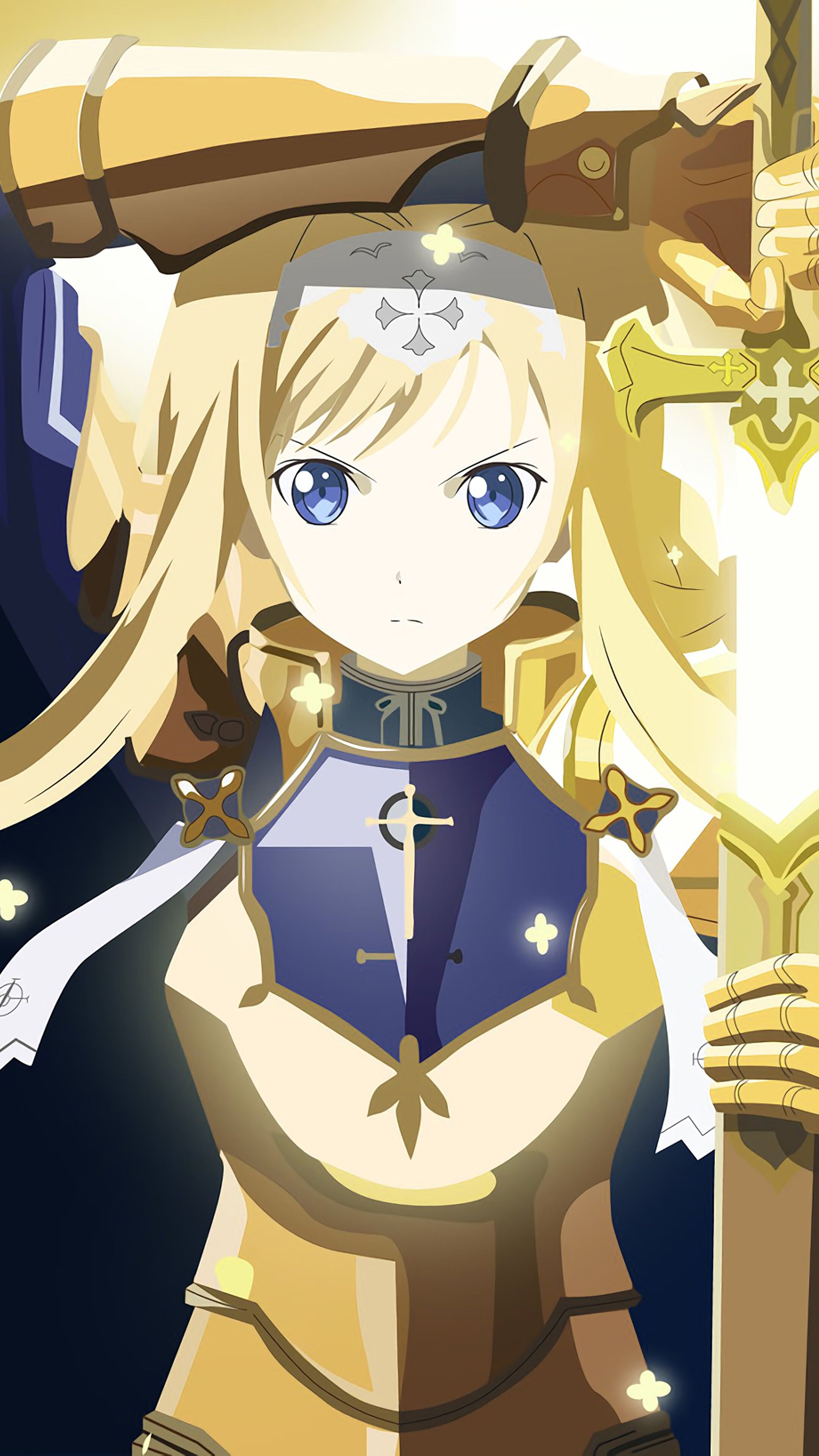 Alice, Sword Art Online Alicization, Minimalist, 4K iPhone