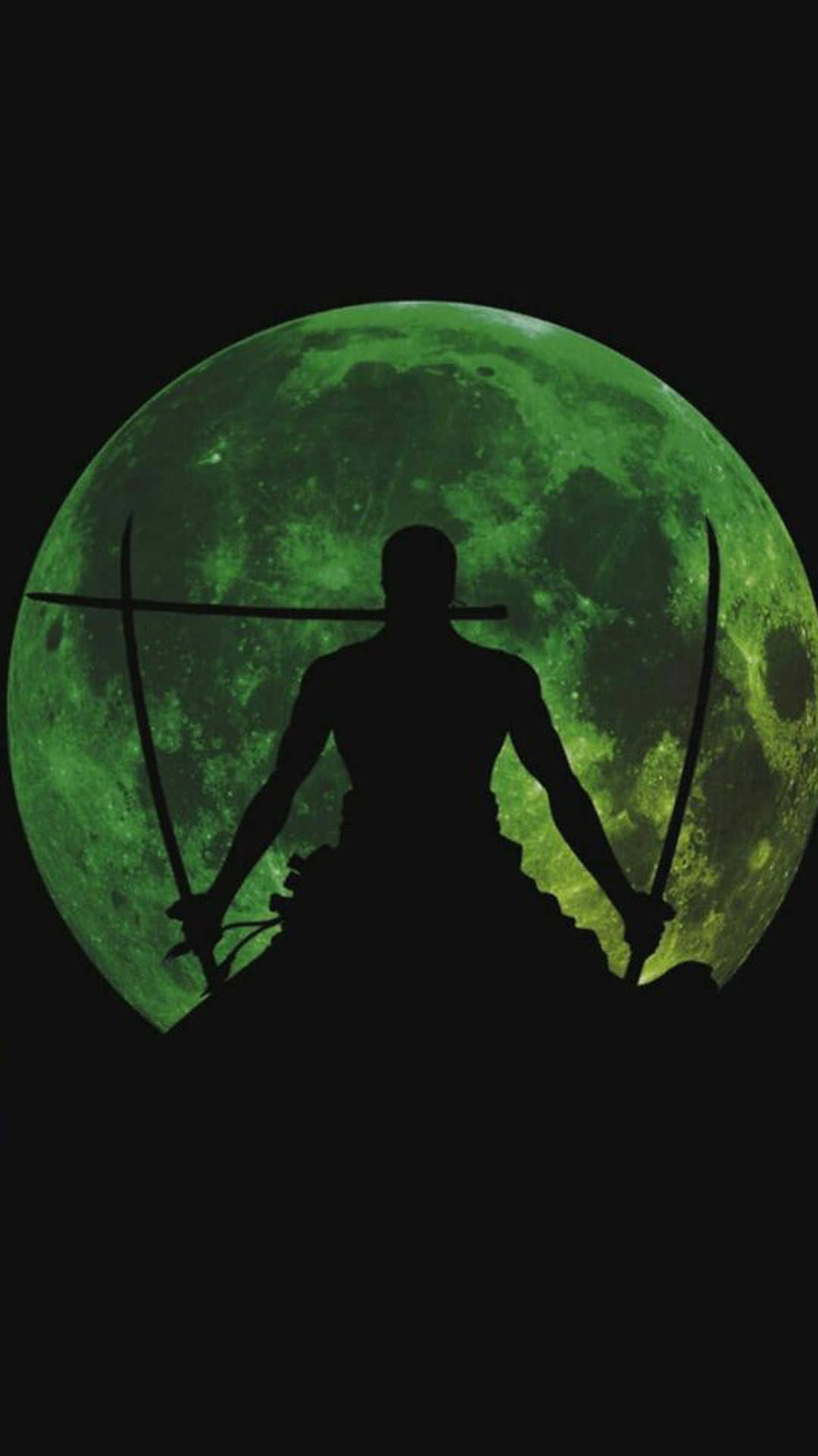 One Piece Roronoa Zoro with Sword Green Desktop Wallpaper 4K