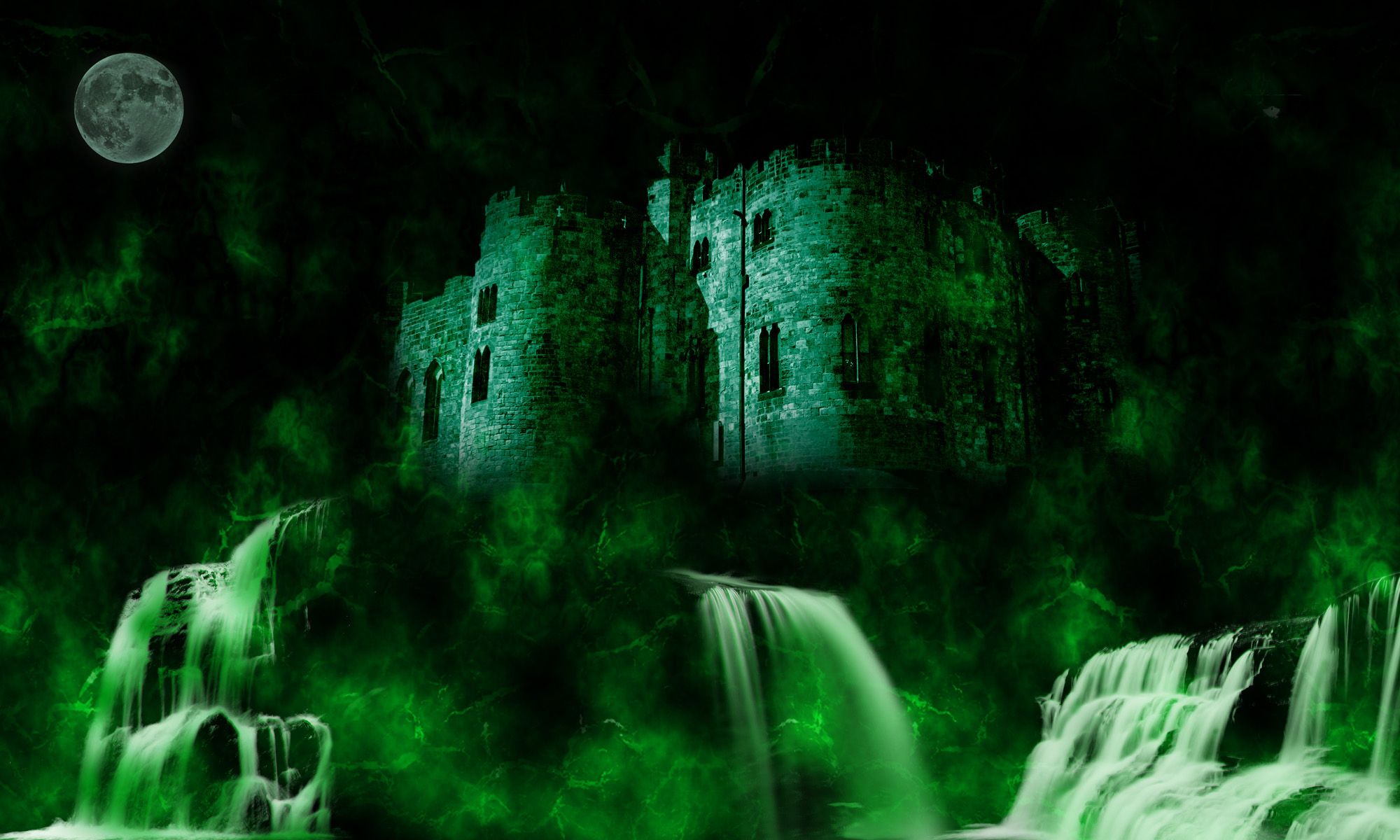 Green Castle HD Wallpaper