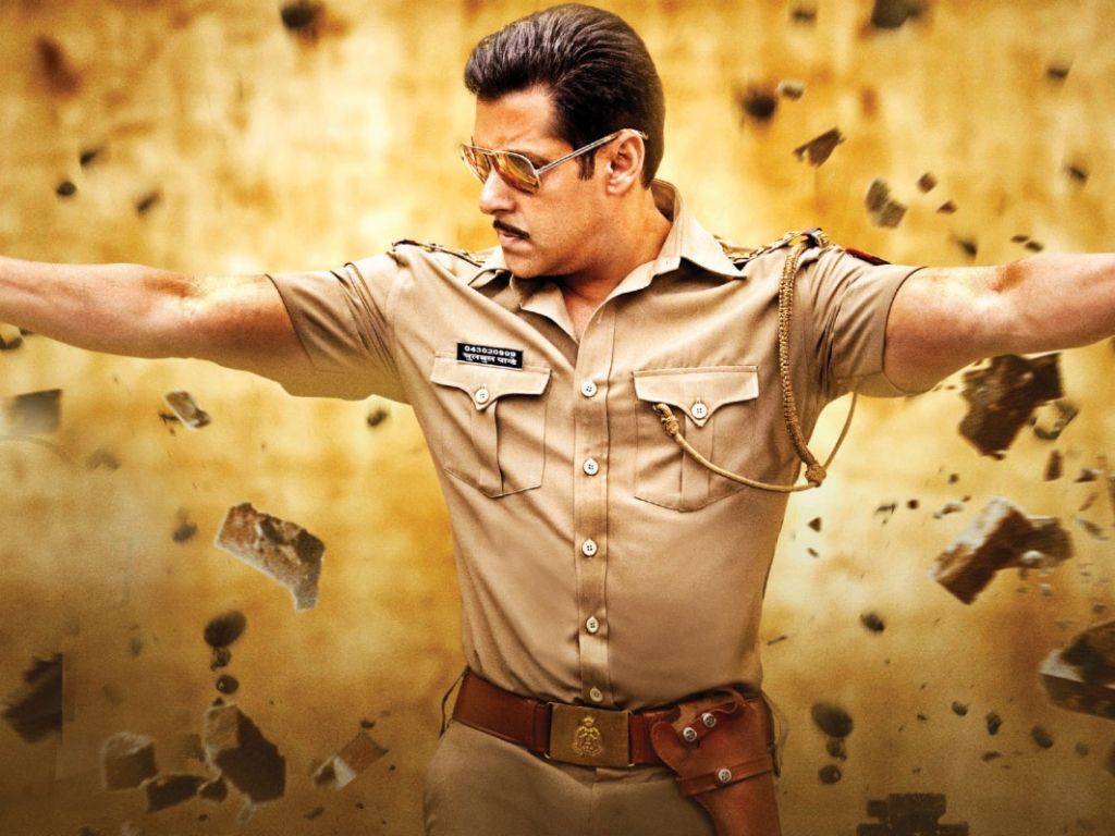 Download Salman Khan In a Police Uniform Wallpaper HD FREE