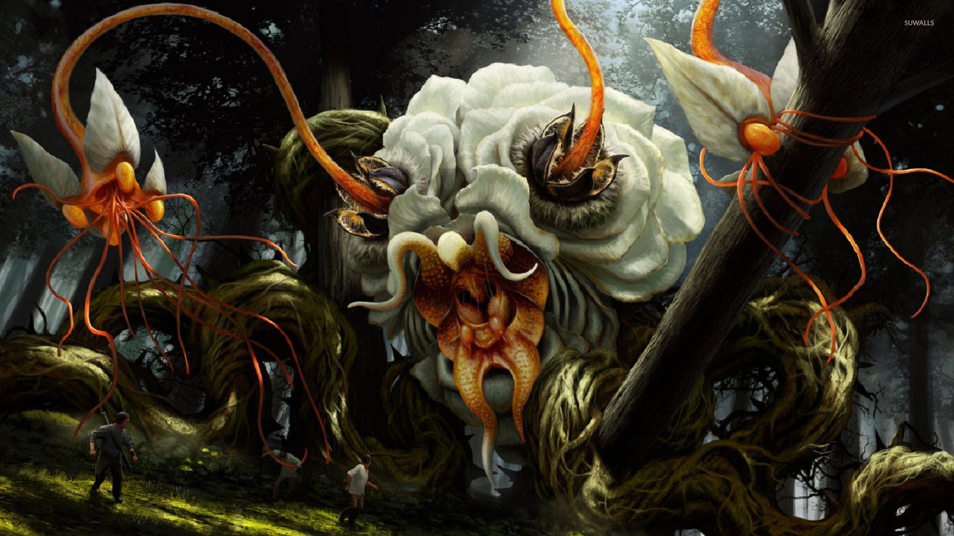 Flower monster wallpaper wallpaper