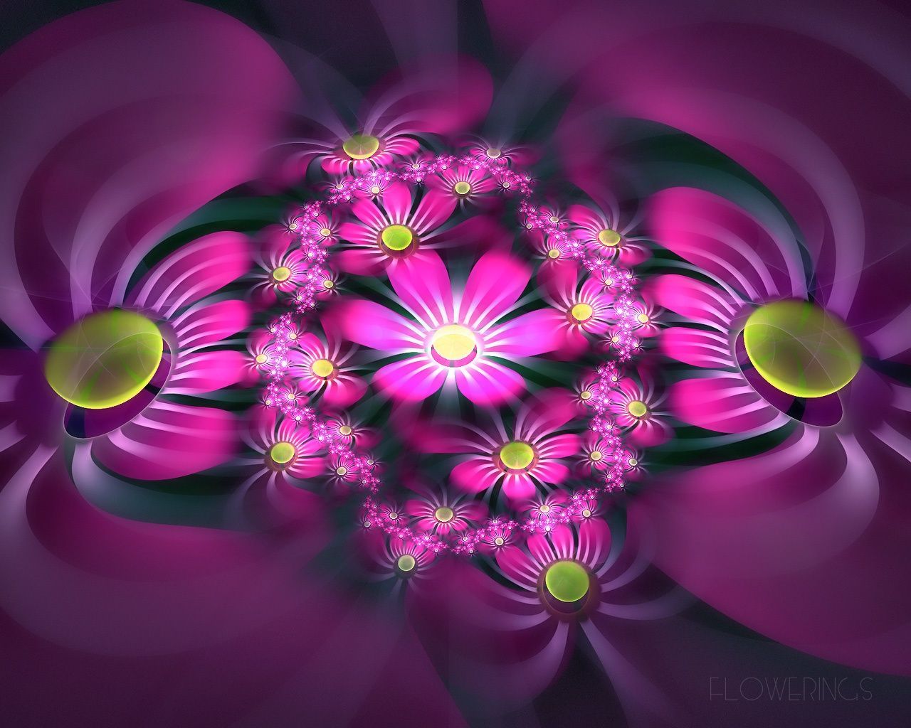 HD Wallpaper Flower Fantasy. Fraktálok, Blog, Virágok