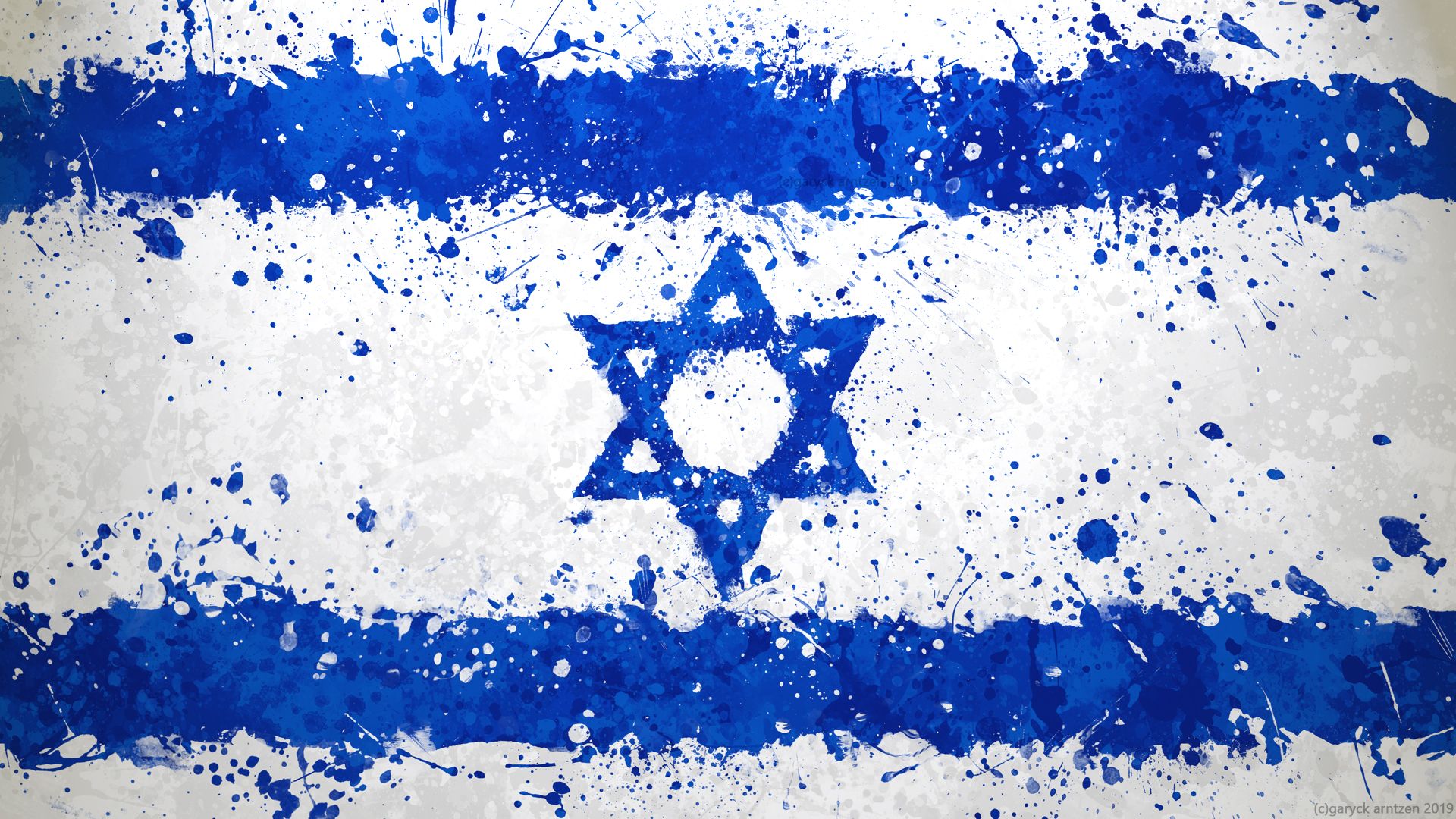 Shalom R Israel, I've Been Doing Some Messy, Painterly Wallpaper