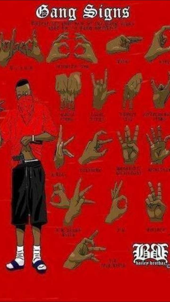 Gang hand signs wallpapers by societys2cent.