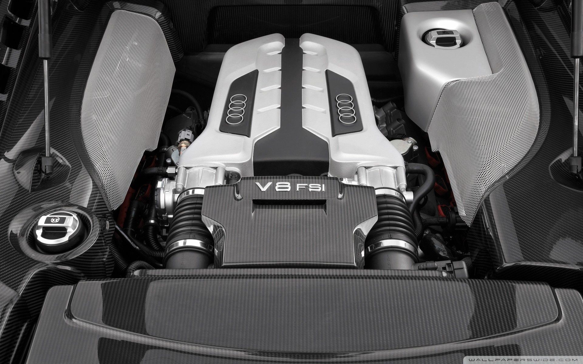 Audi V8 FSI Engine Ultra HD Desktop Background Wallpaper for 4K