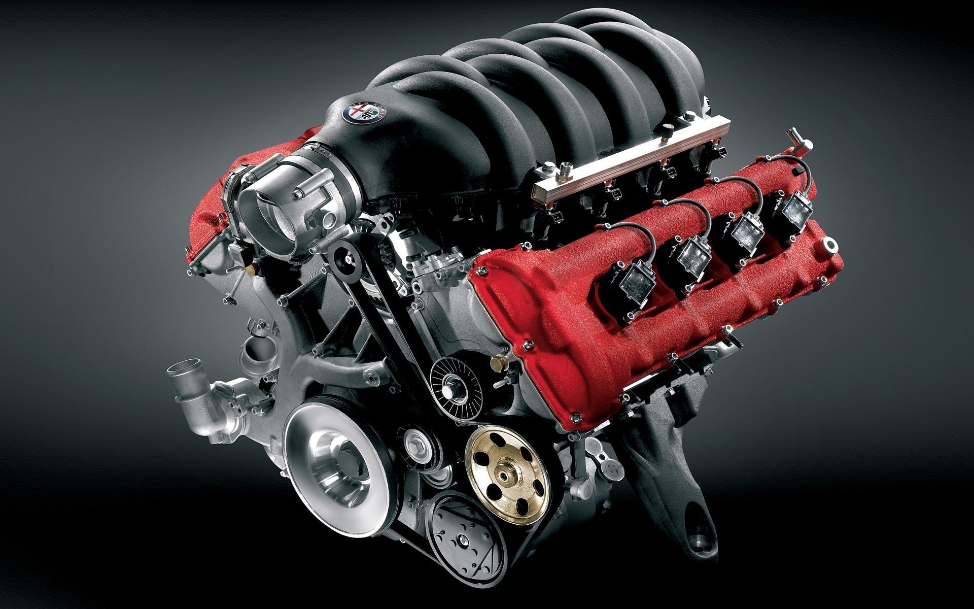 Alfa Romeo V8 Engine HD desktop wallpaper, Widescreen, High