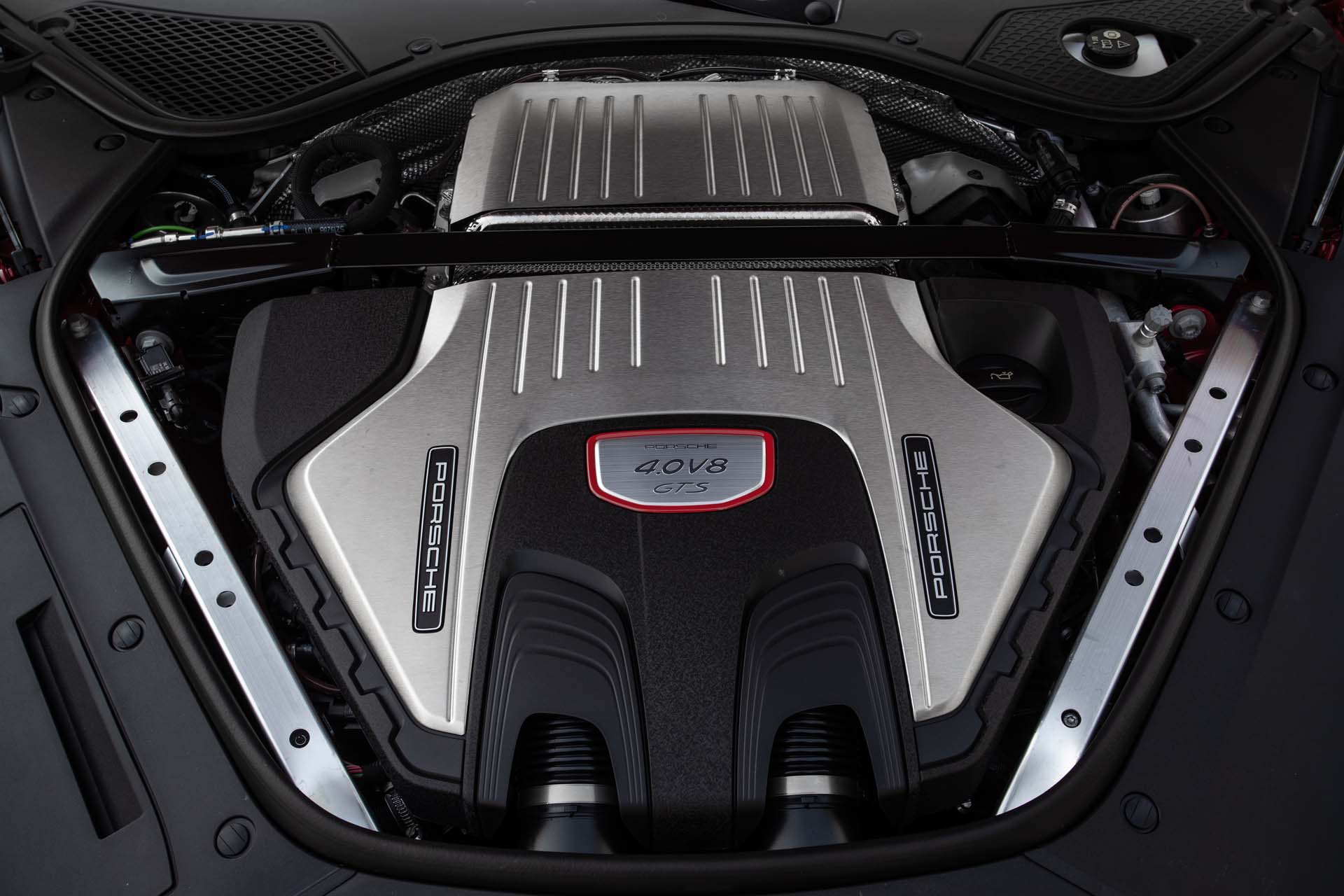 Porsche Panamera GTS twin turbocharged 4.0 liter V8 engine