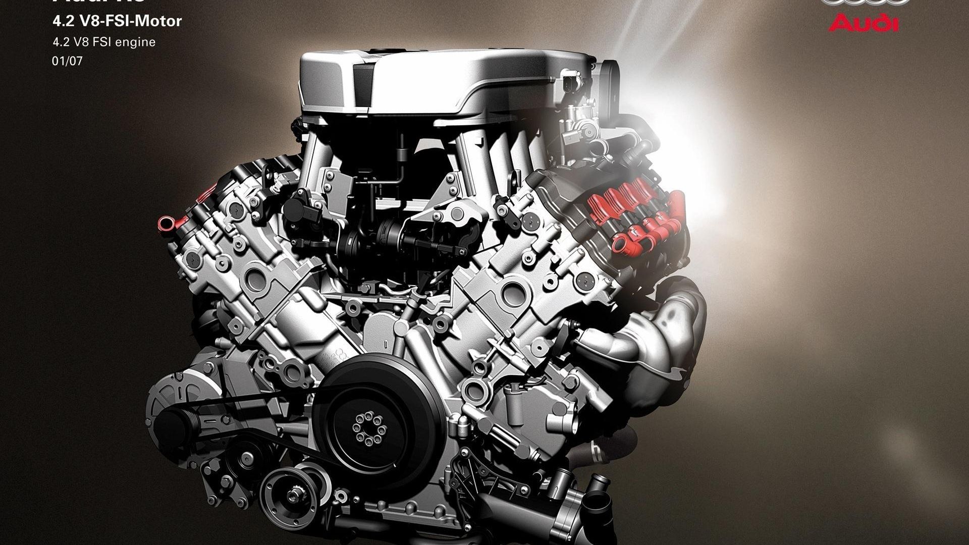 Free download Audi R8 42 V8 Fsi Engine HD desktop wallpaper
