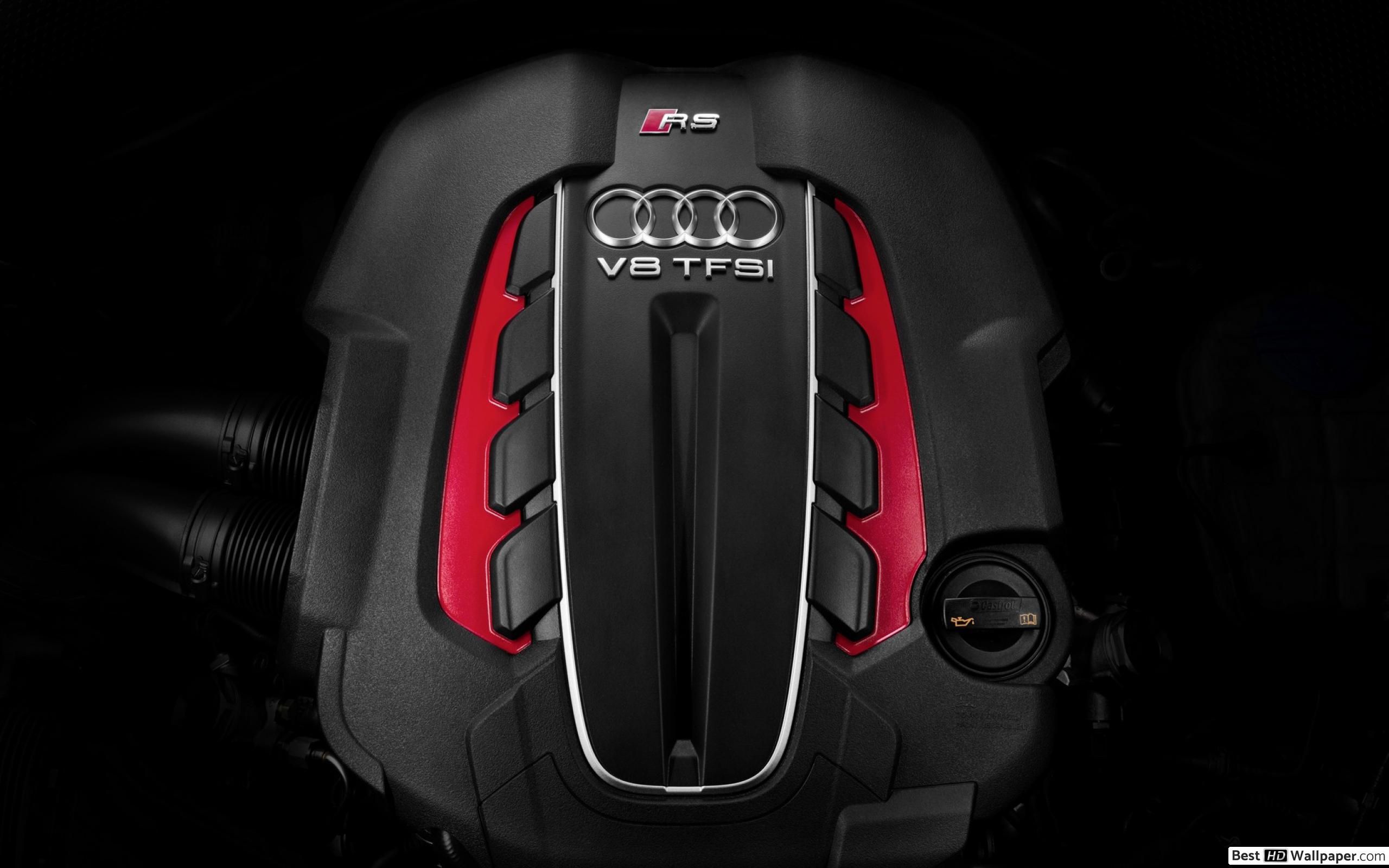 Audi engine V8 TFSI HD wallpaper download