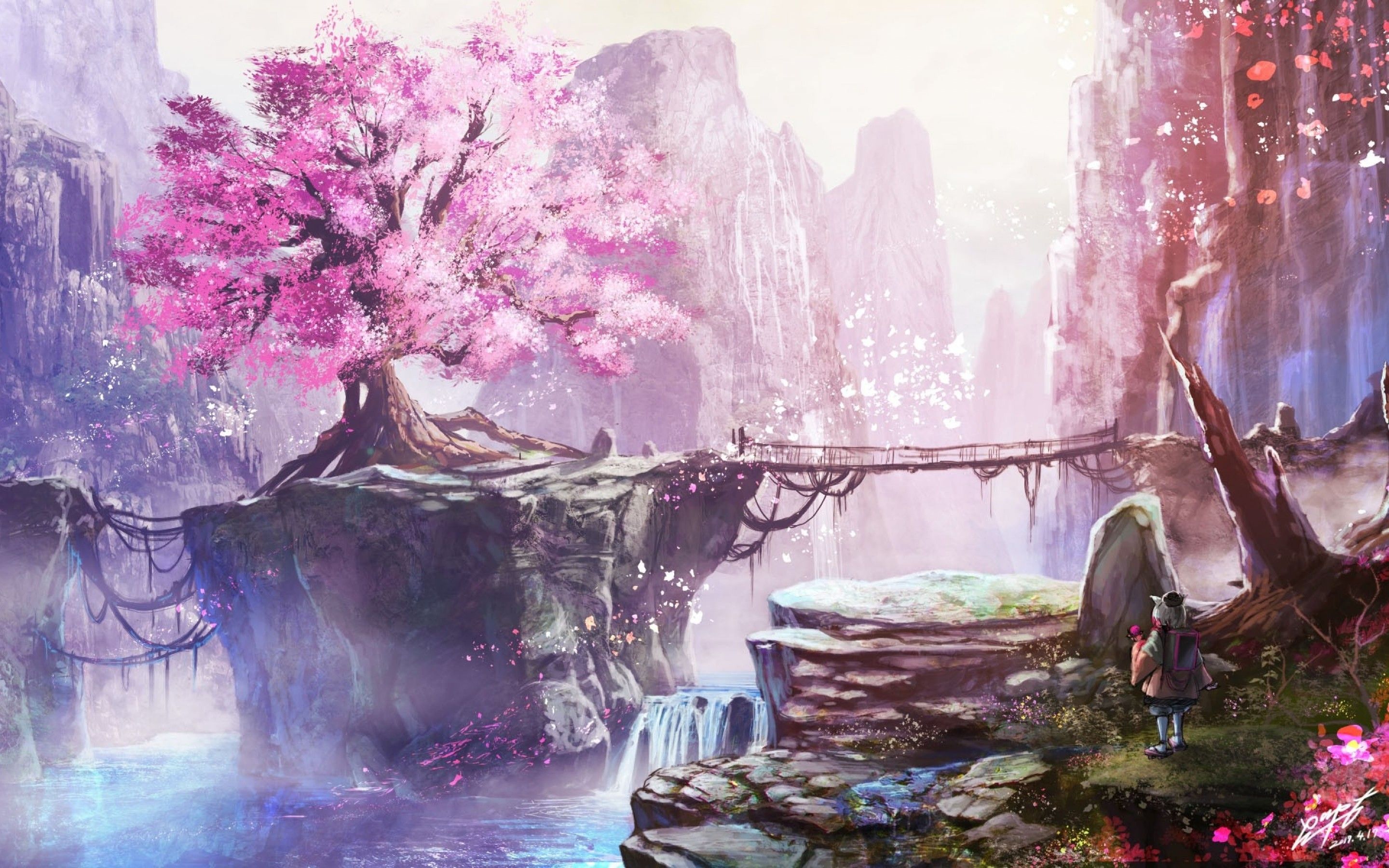Anime Cherry Blossom Tree #Music #IndieArtist #Chicago. Anime cherry blossom, Cherry blossom wallpaper, Anime scenery