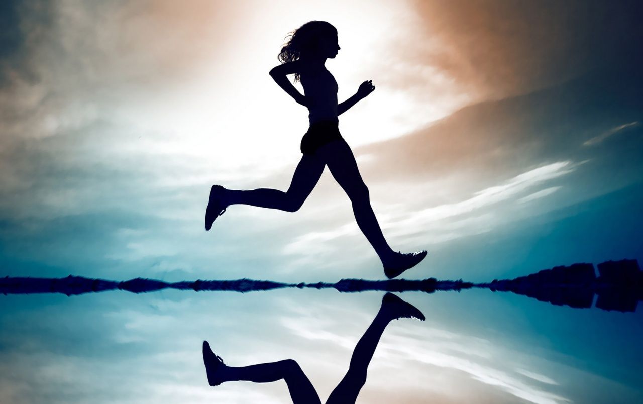 Girl Running wallpaper. Girl Running