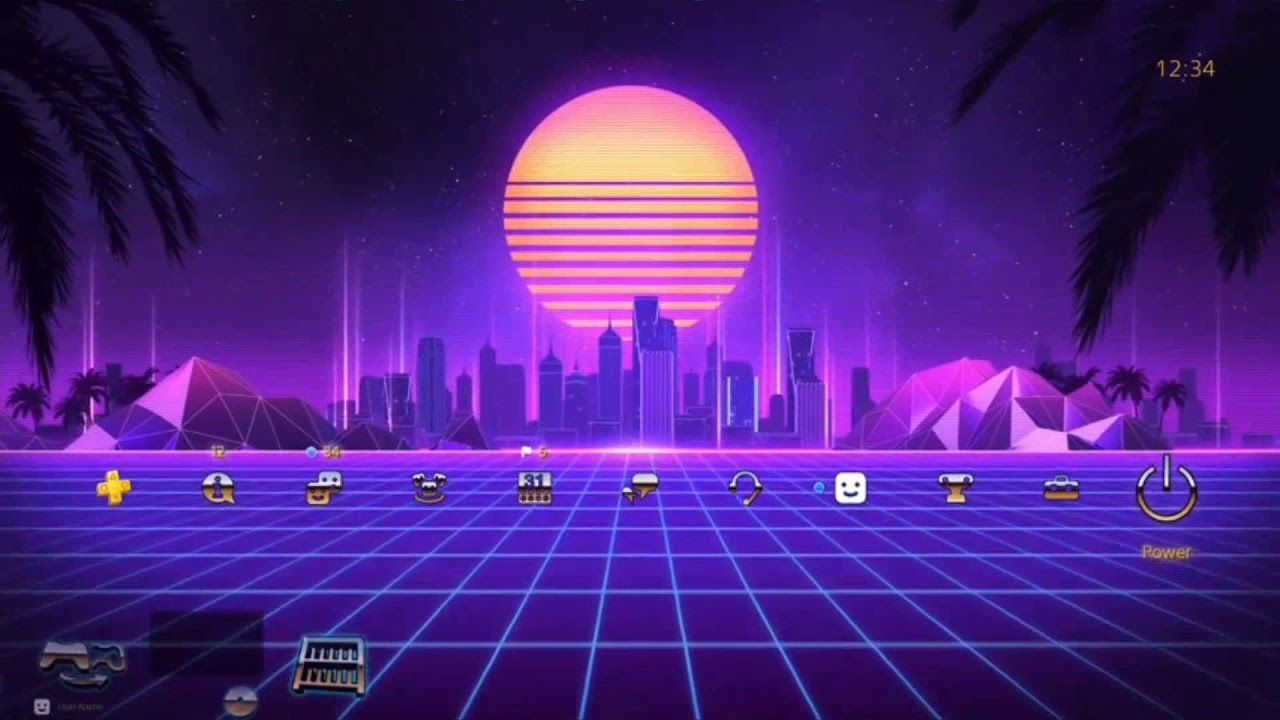 Neon City Ride dynamic theme