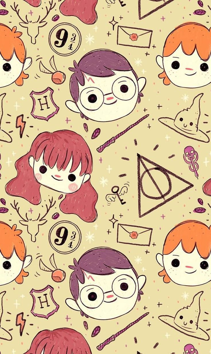 Tumblr Wallpaper- Harry Potter. Harry potter cartoon, Harry
