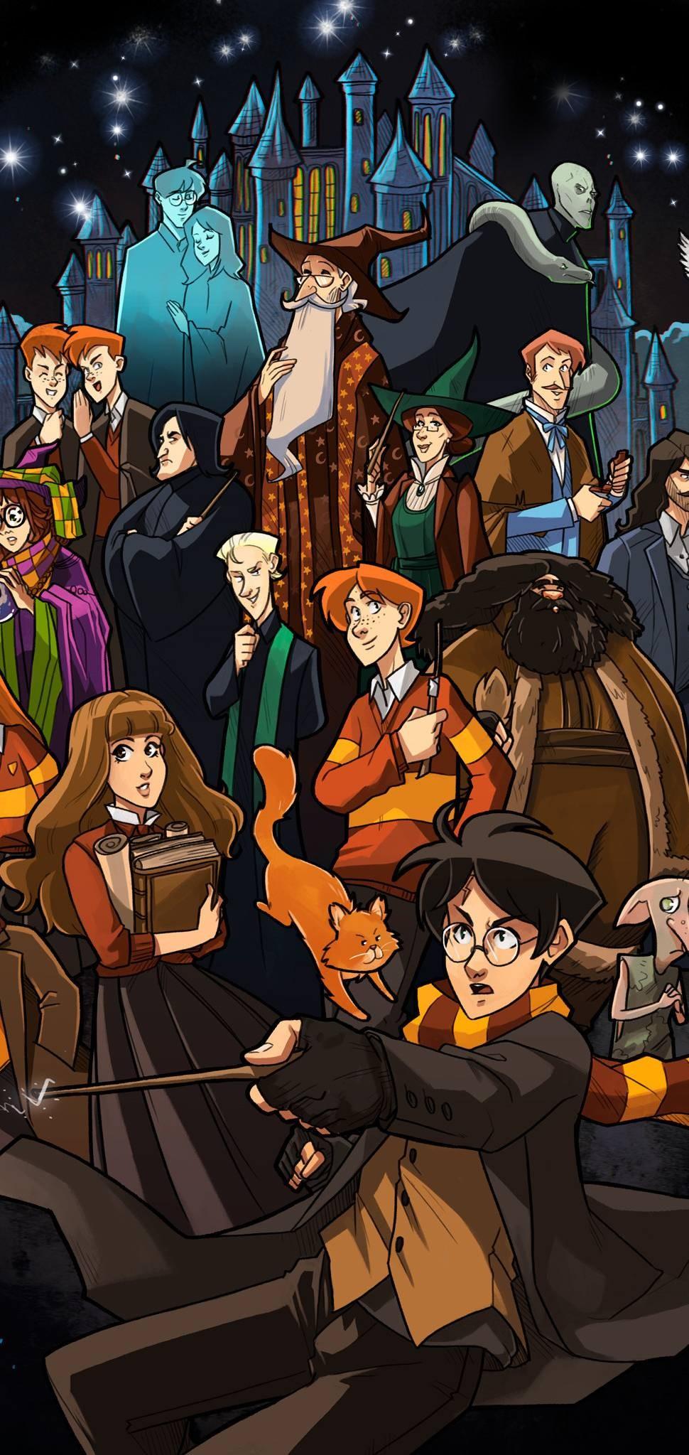 Harry Potter Cartoon Wallpapers - Wallpaper Cave