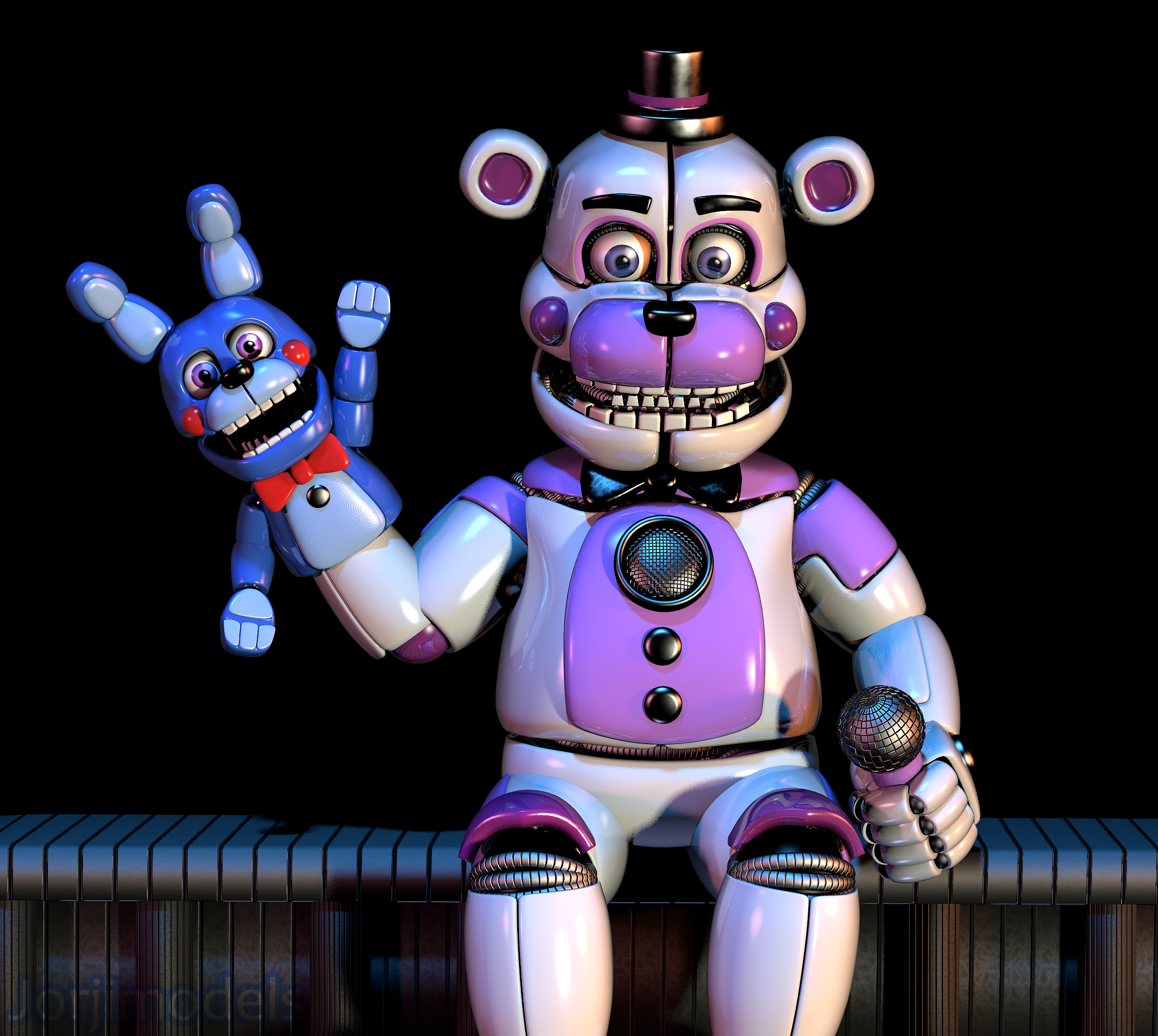 Free download Funtime Freddy y Bonnie HD Wallpaper Background