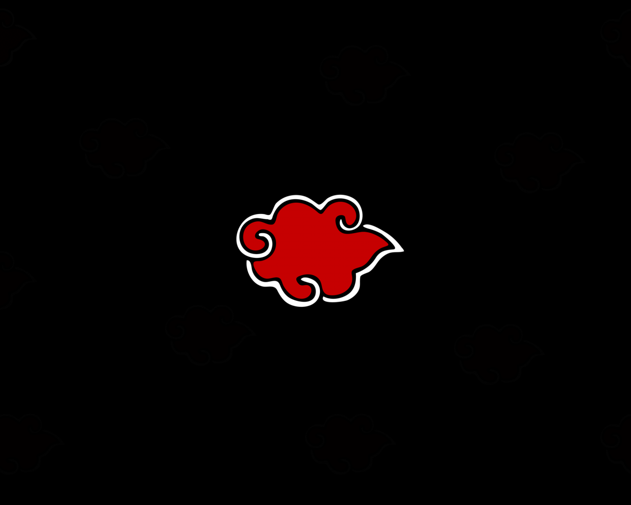 Download Dark Red Akatsuki Cloud iPhone Wallpaper