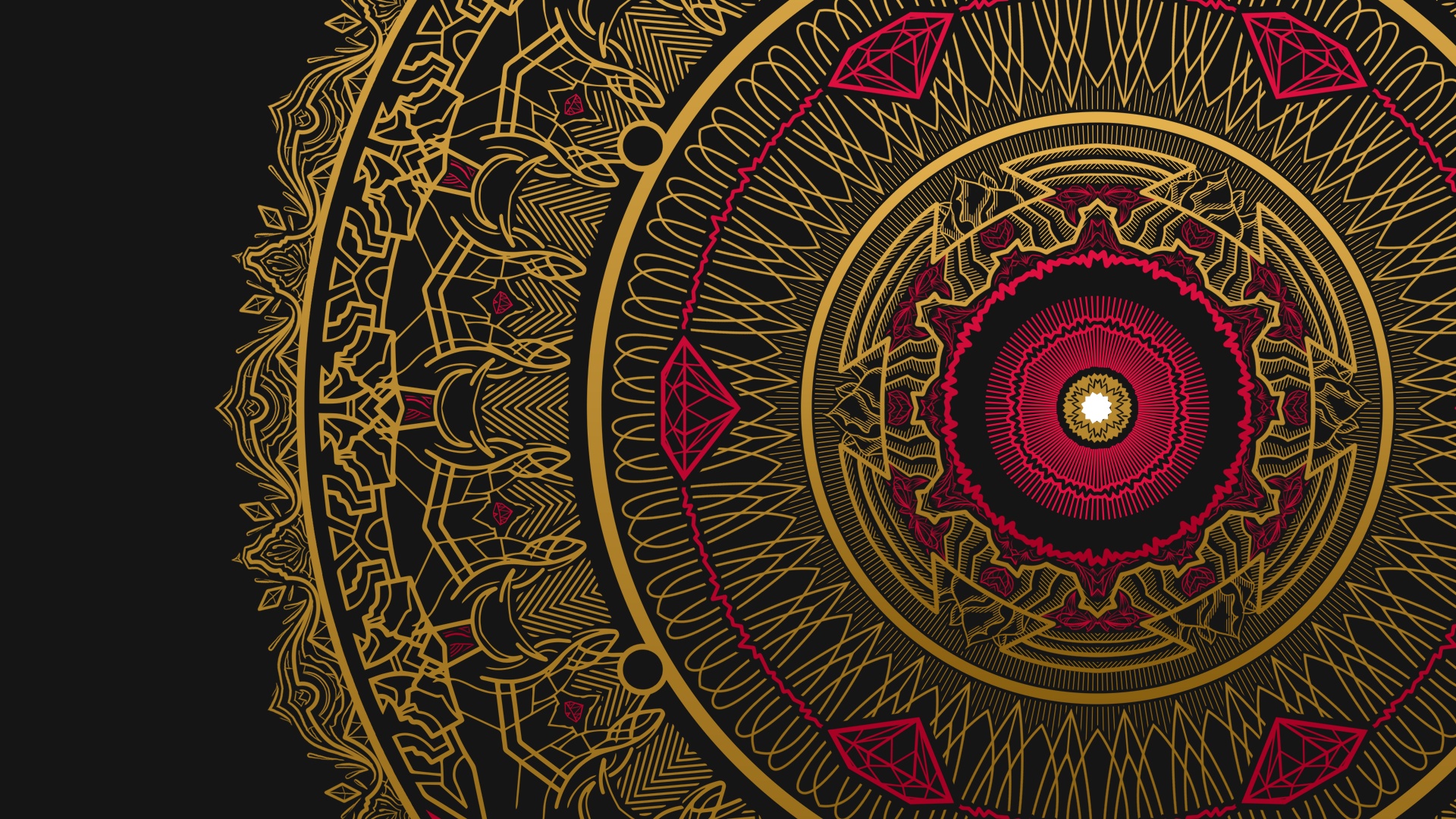 Mandala Wallpaper. Boho Mandala Desktop Wallpaper, Mandala Black Background and Gypsy Mandala Wallpaper
