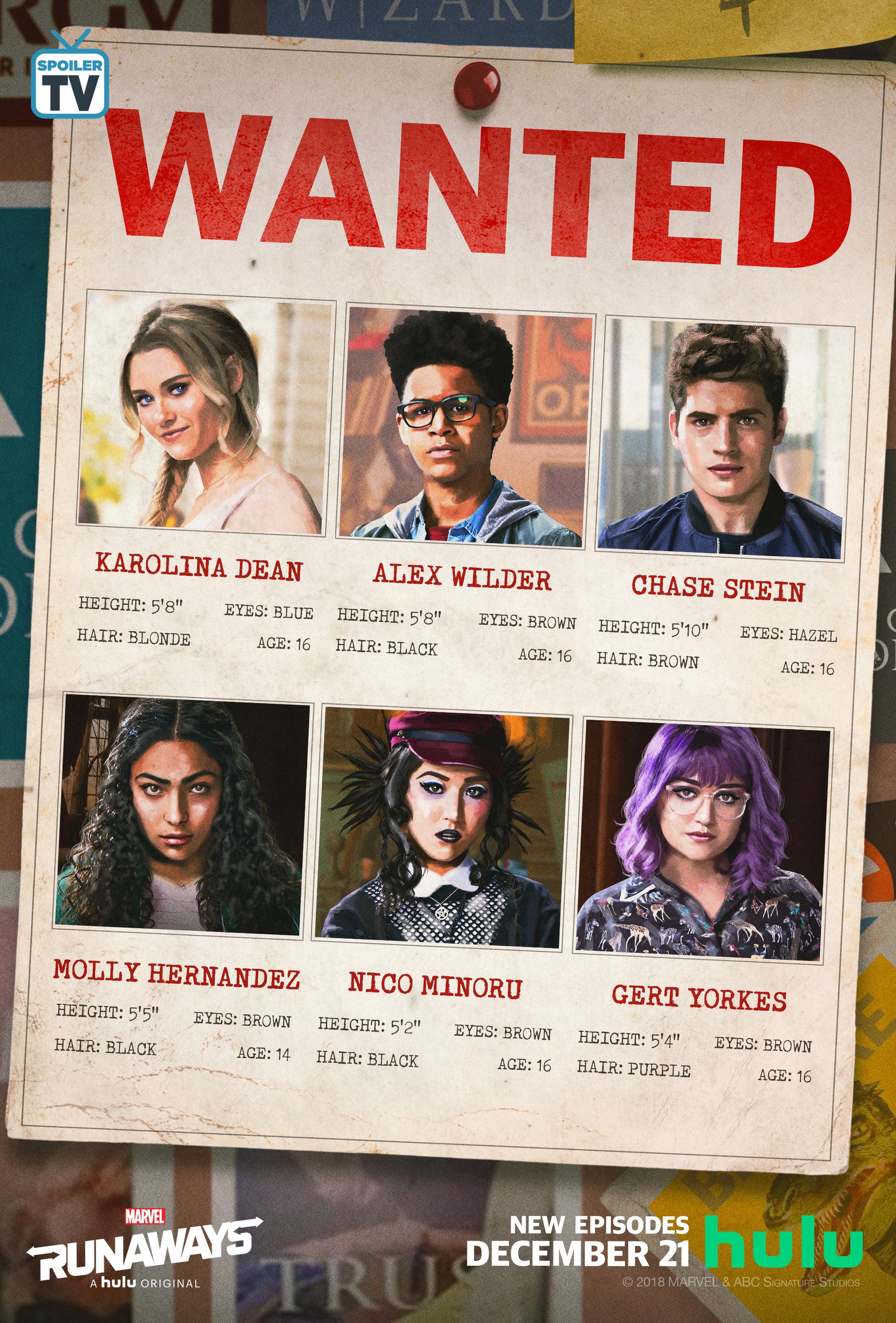 Free download Runaways Season 2 Poster Marvels Runaways TV show