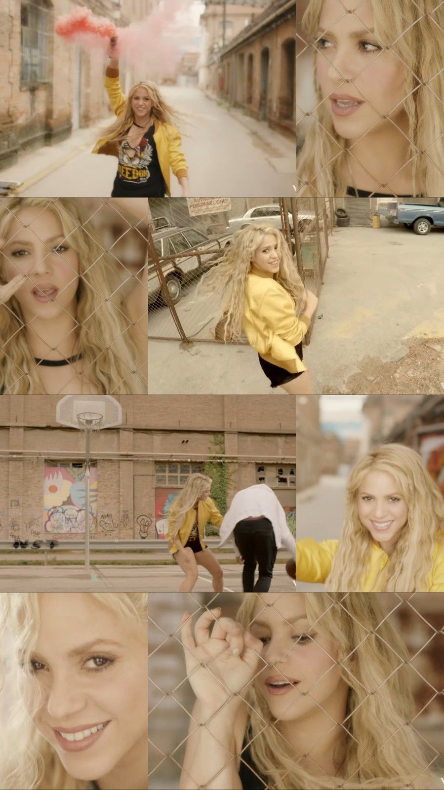 Wallpaper, collage, aesthetic, music, Shakira, Me Enamore