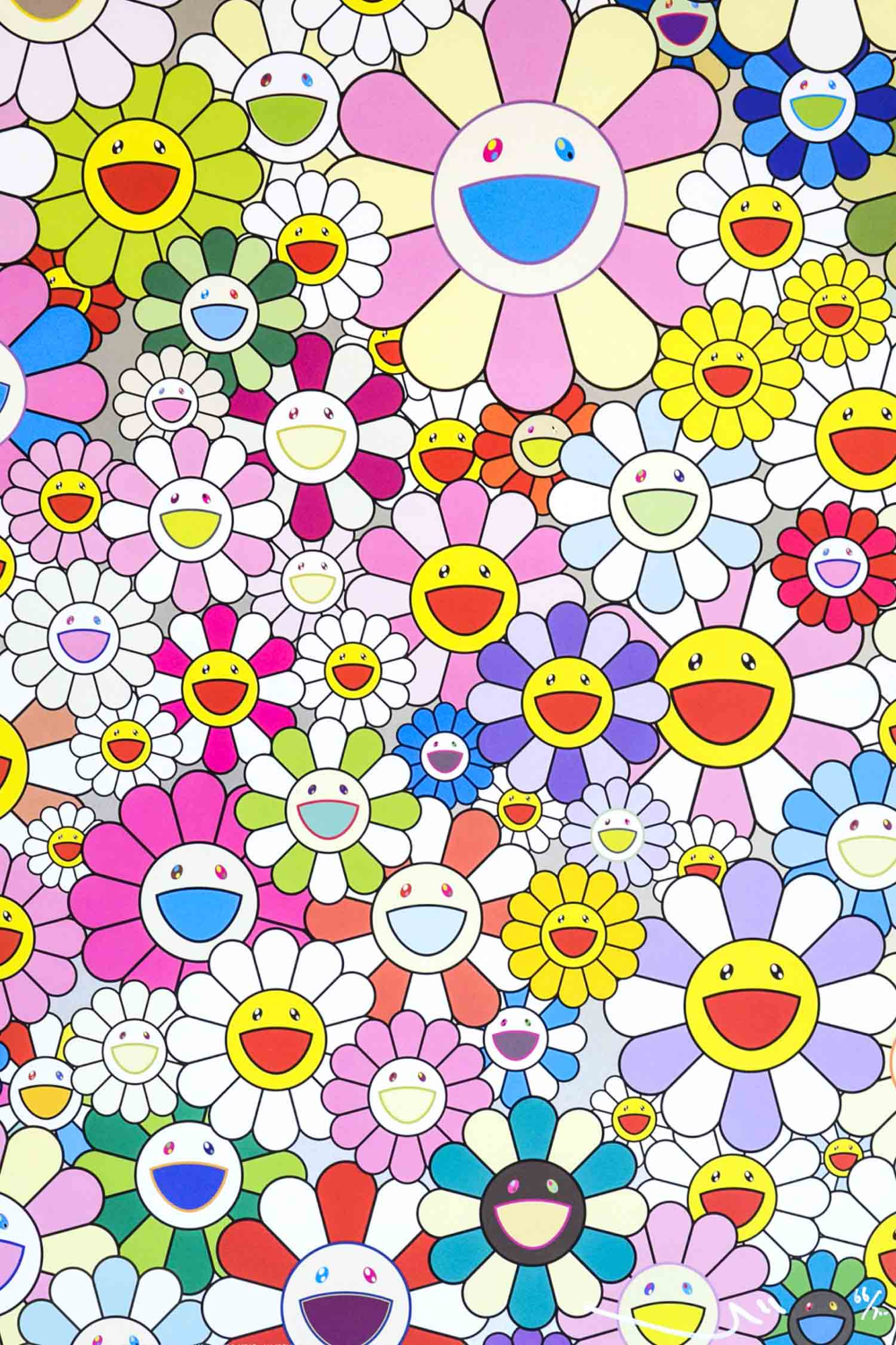 Takashi Murakami Flower Smile SOLD en 2020. Fond d'écran