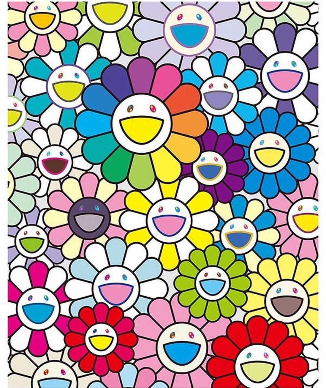 Takashi Murakami on Instagram: “Mark Grotjahn, Takashi Murakami, and Ed Ruscha all have works in the annu. Takashi murakami art, Takashi murakami, Murakami flower