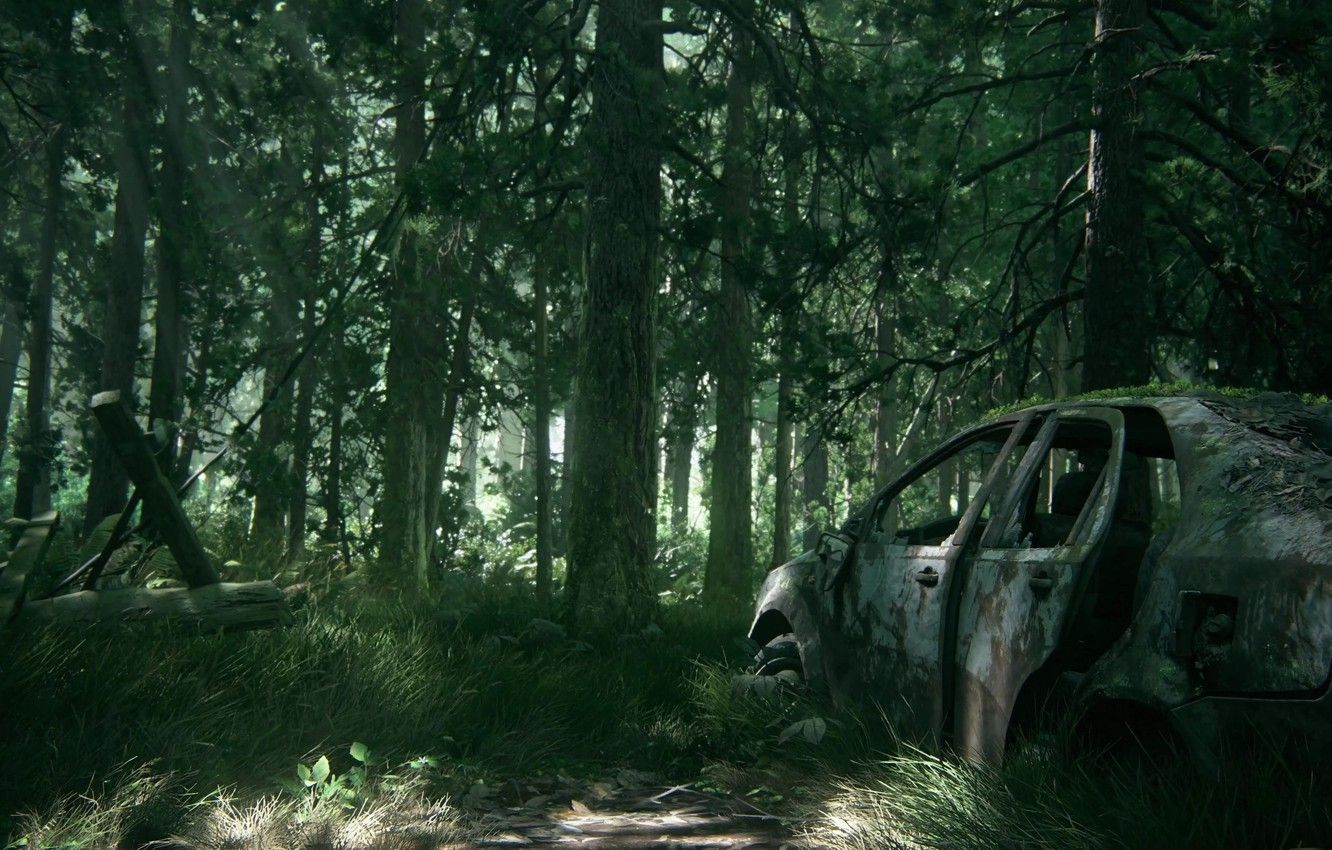 Wallpaper car, game, tree, The Last of Us, vegetation, The Last
