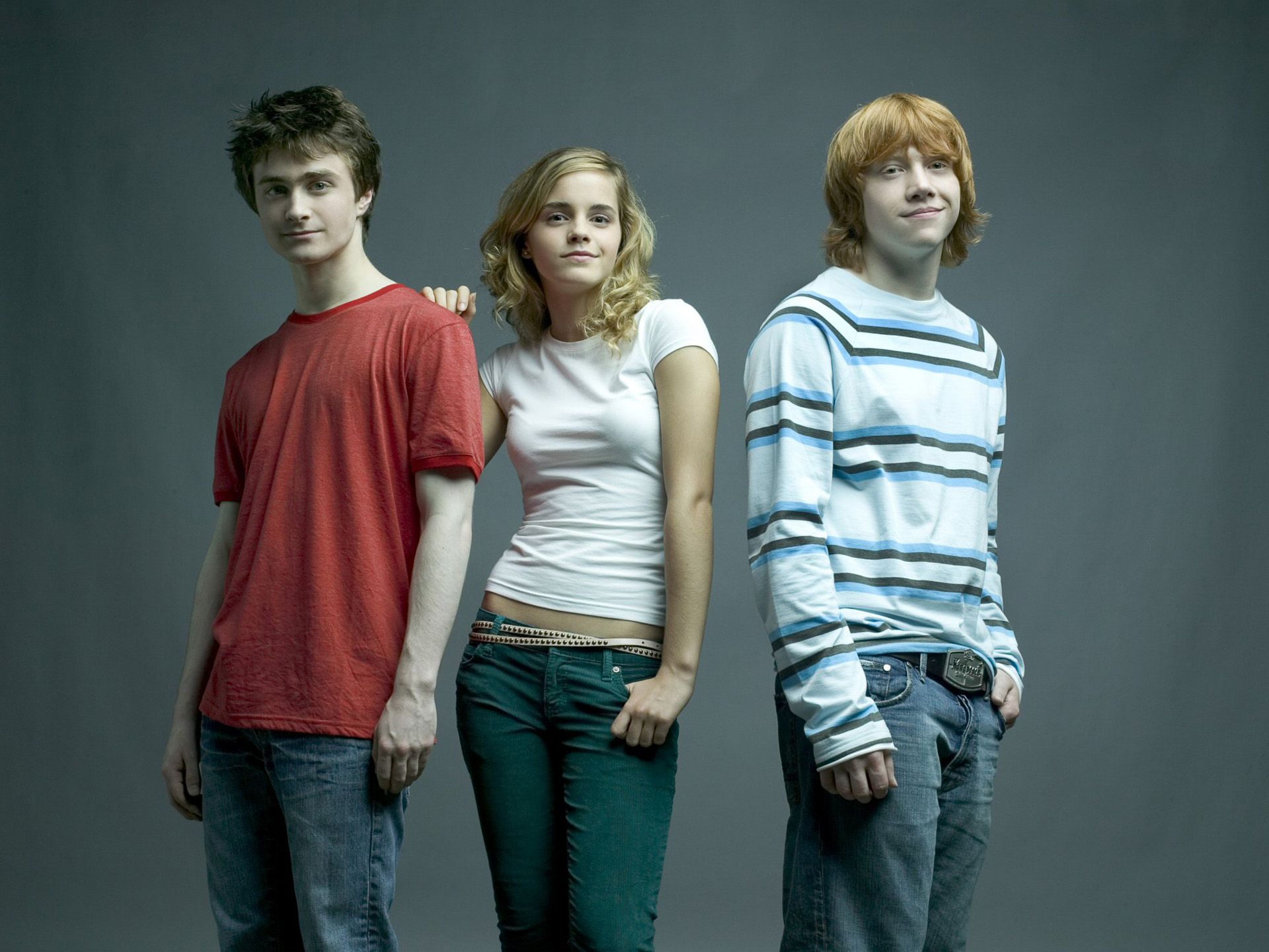 Emma Watson Daniel Radcliffe Harry Potter Cast Wallpaper