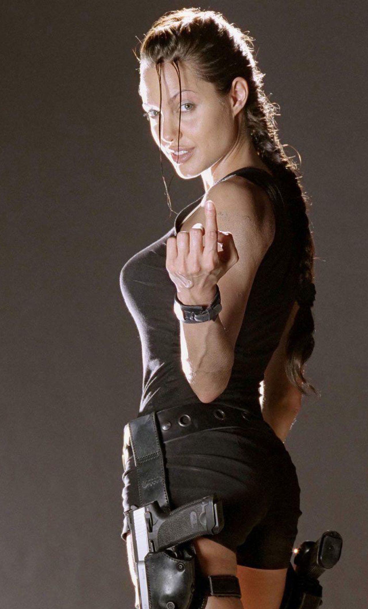 Angelina Jolie as Lara wallpaper iPhone 6 plus Wallpaper, HD Movies 4K Wallpaper, Image, Photo and Background