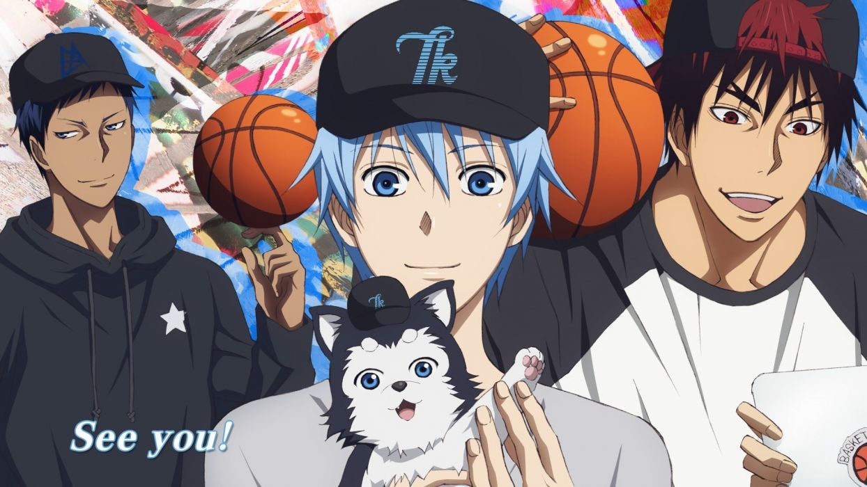 Original Kuroko Tetsuya Aomine Daiki Kagami Taiga Kuroko No Basket anime boys wallpaperx1080