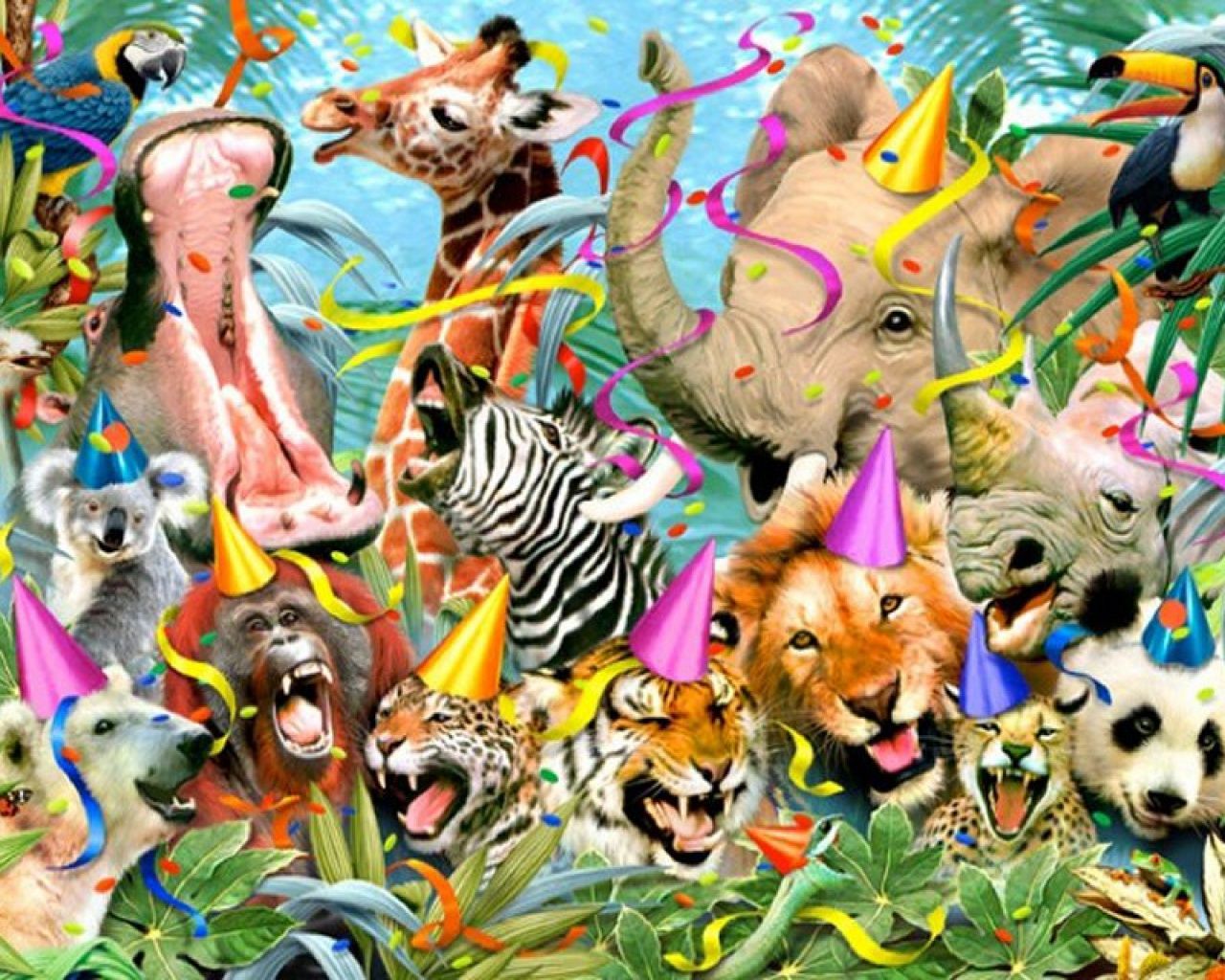 Jungle Animals Eight desktop PC and Mac wallpaper