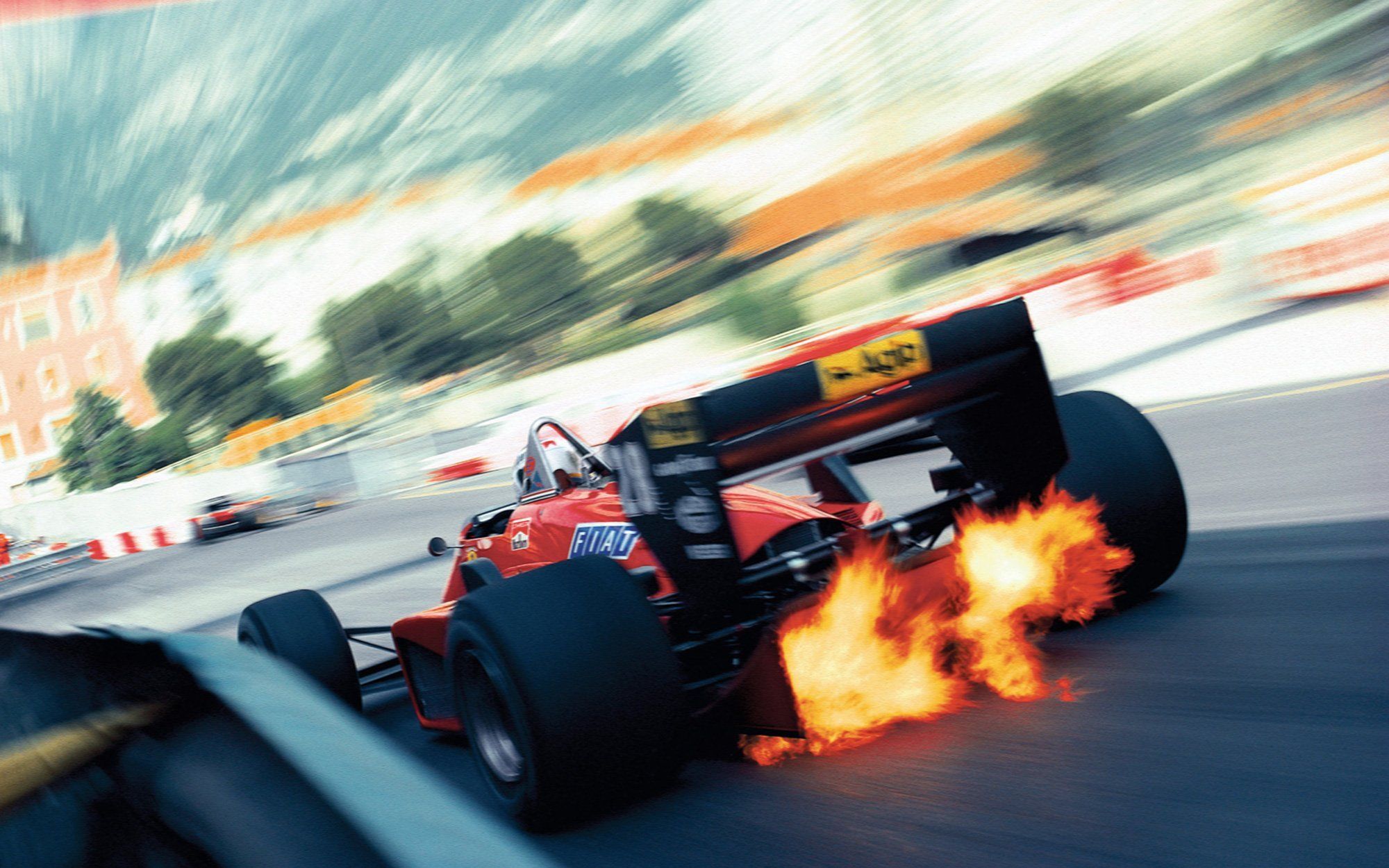 This Flaming Ferrari F1 Car Is Your New Desktop Wallpaper