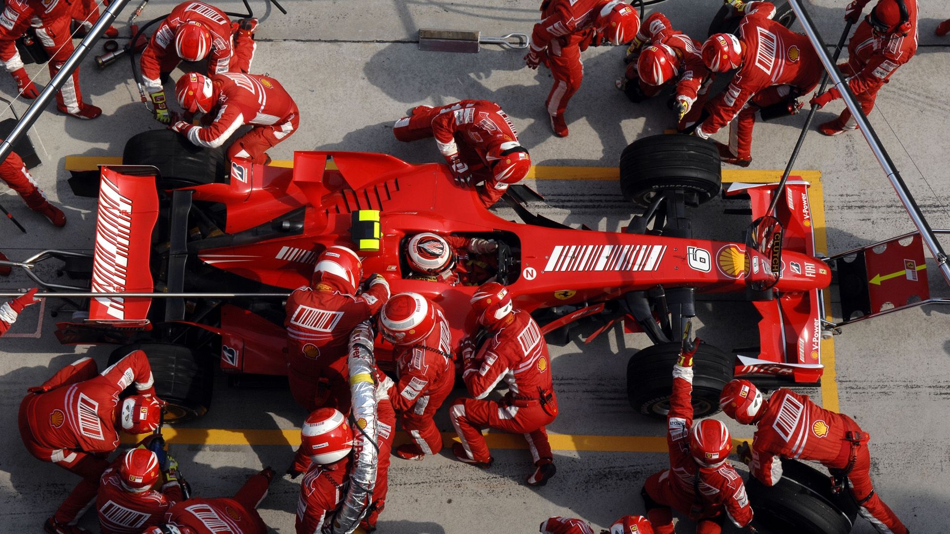 Ferrari F1 pit stop HD Wallpaperx1080
