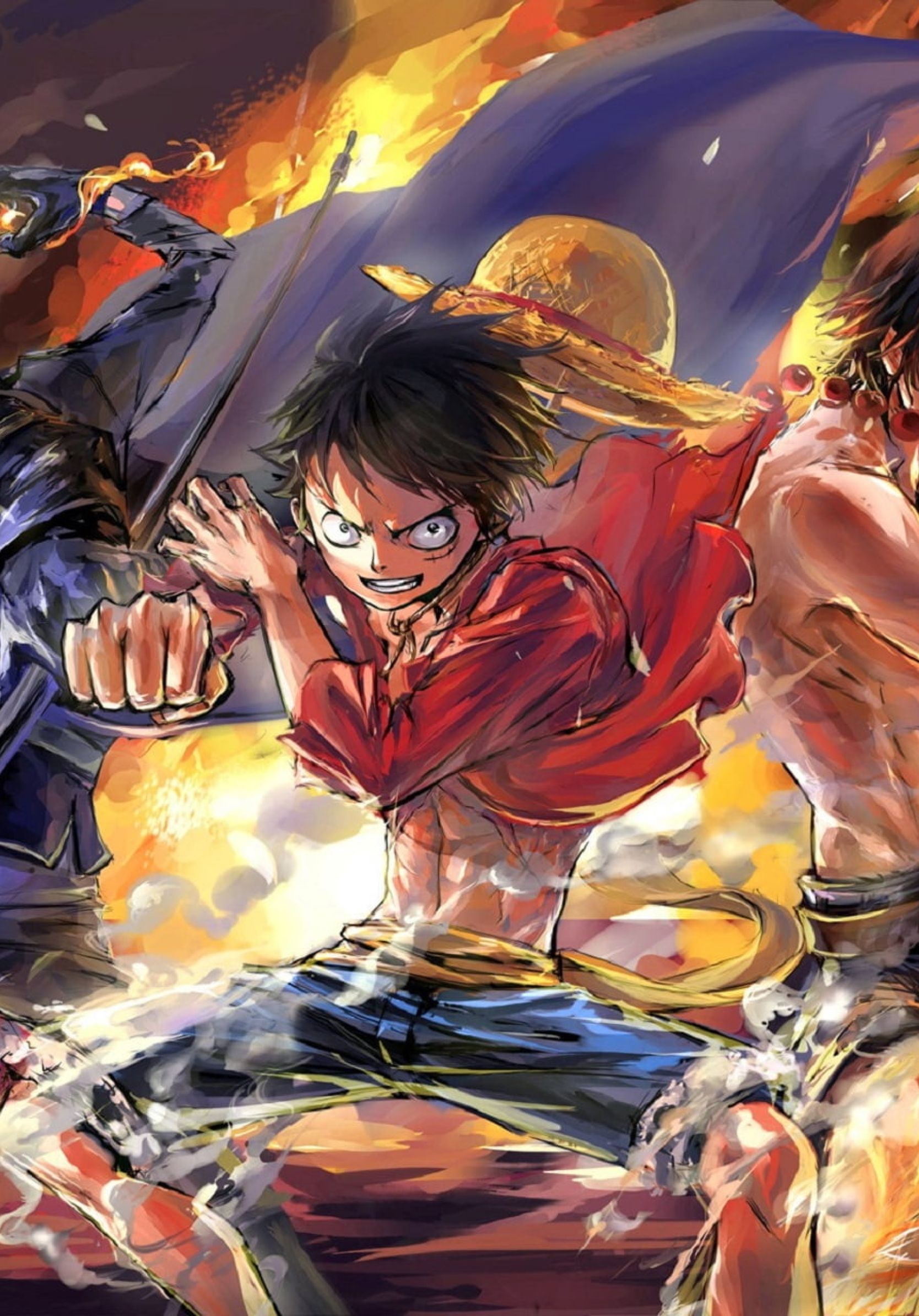Luffy, Ace and Sabo One Piece Team 1668x2388 Resolution
