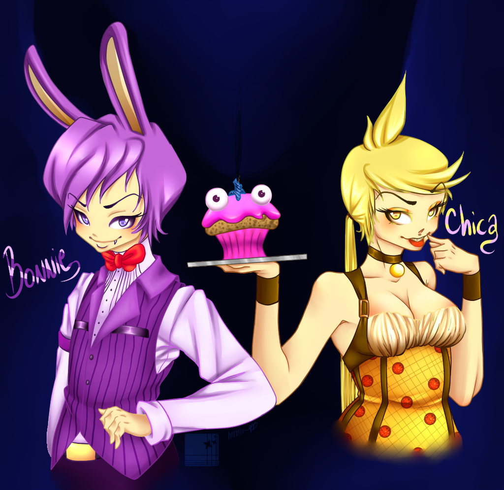 Free download FNaF Bonnie And Chica By Darkdragonpulse19 1024x995