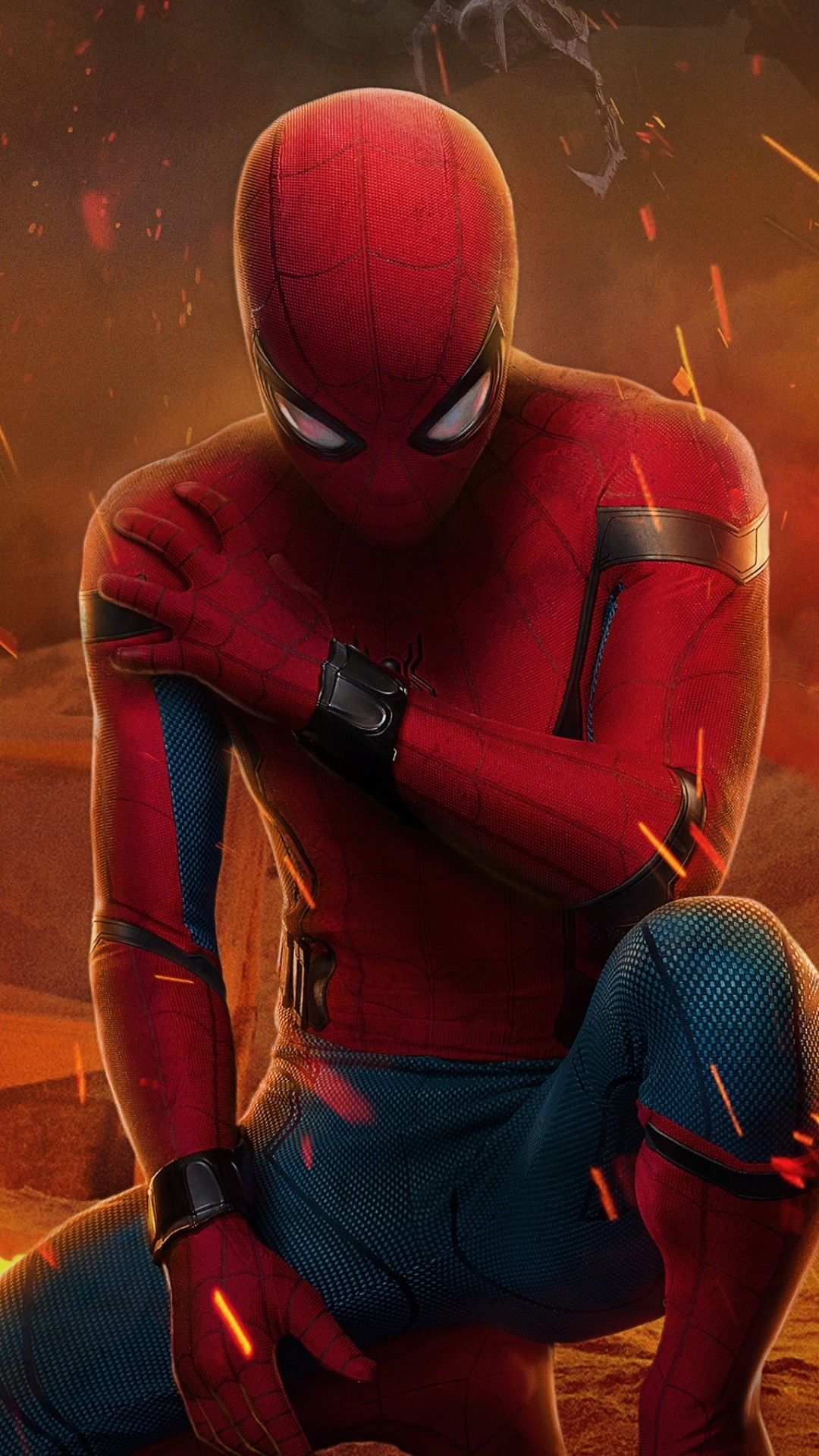 Download 1080x1920 Spider Man: Homecoming, Tom Holland Wallpaper