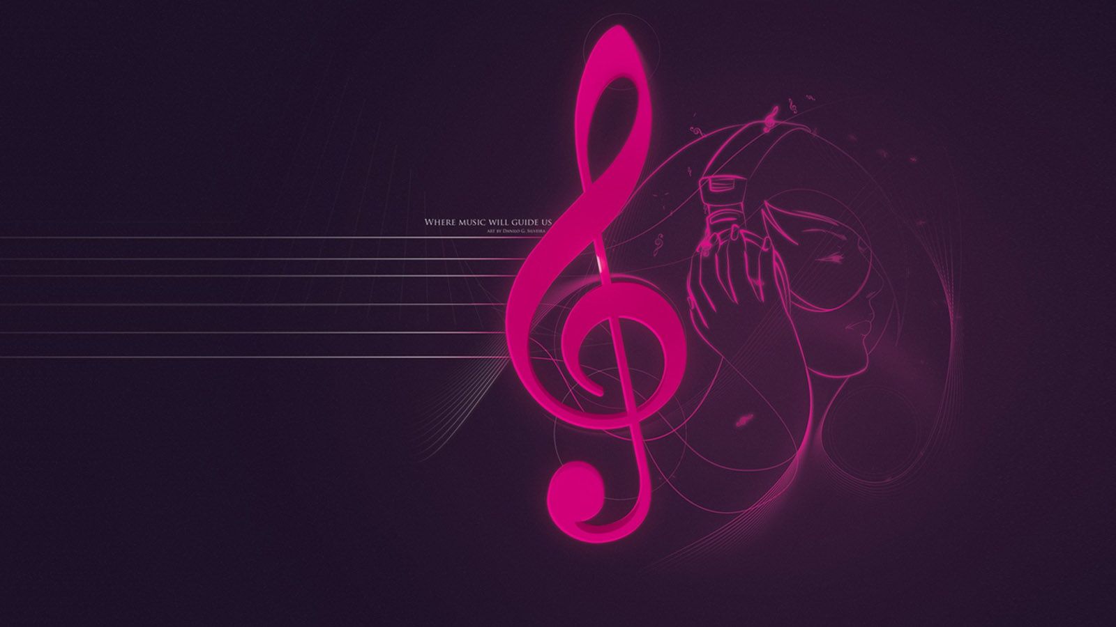 Musical symbol desktop wallpaper