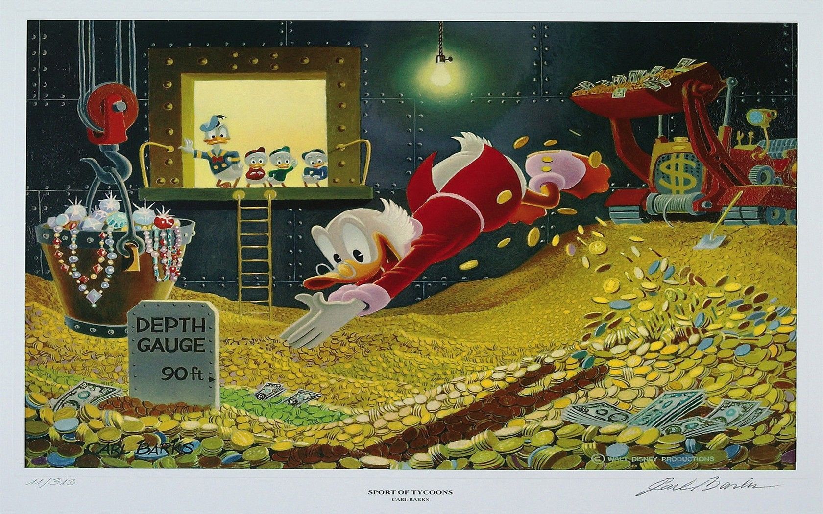 Scrooge McDuck wallpaperx1050