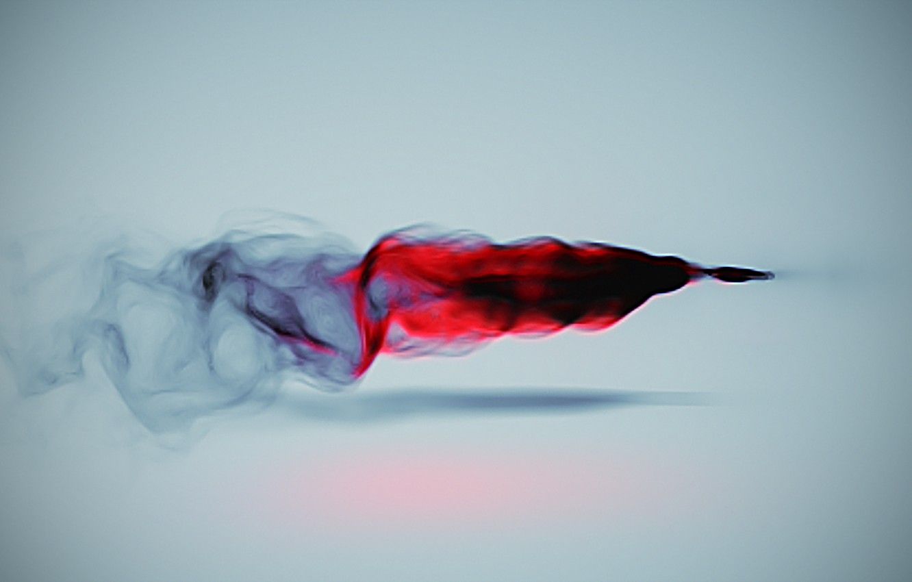Wallpaper Red, Smoke, Particles, Affect Effect image for desktop
