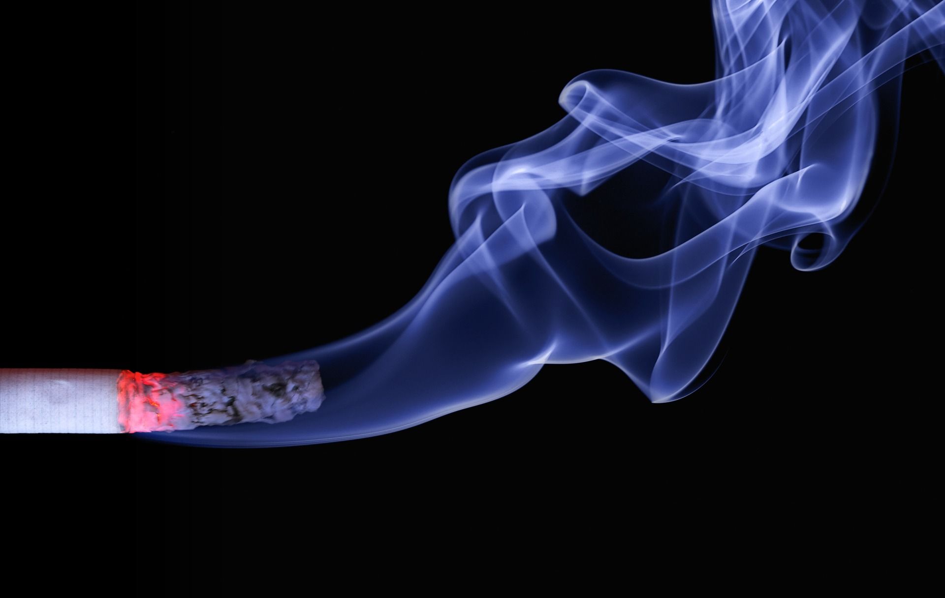 Lighted Cigarette Stick and White Smoke Wallpaper · Free