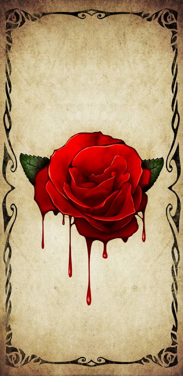 Blood From A Rose wallpaper