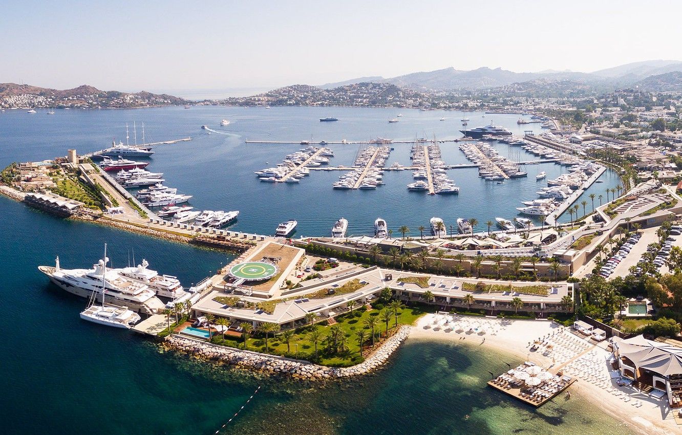 Wallpaper sea, yachts, Turkey, Marina, Bodrum image for desktop