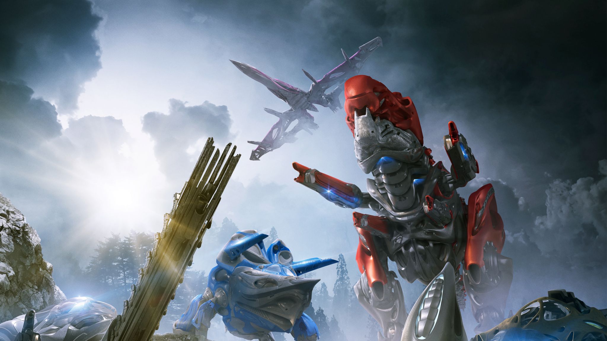 Desktop Wallpaper Zords, Power Rangers Movie, 8k, HD Image